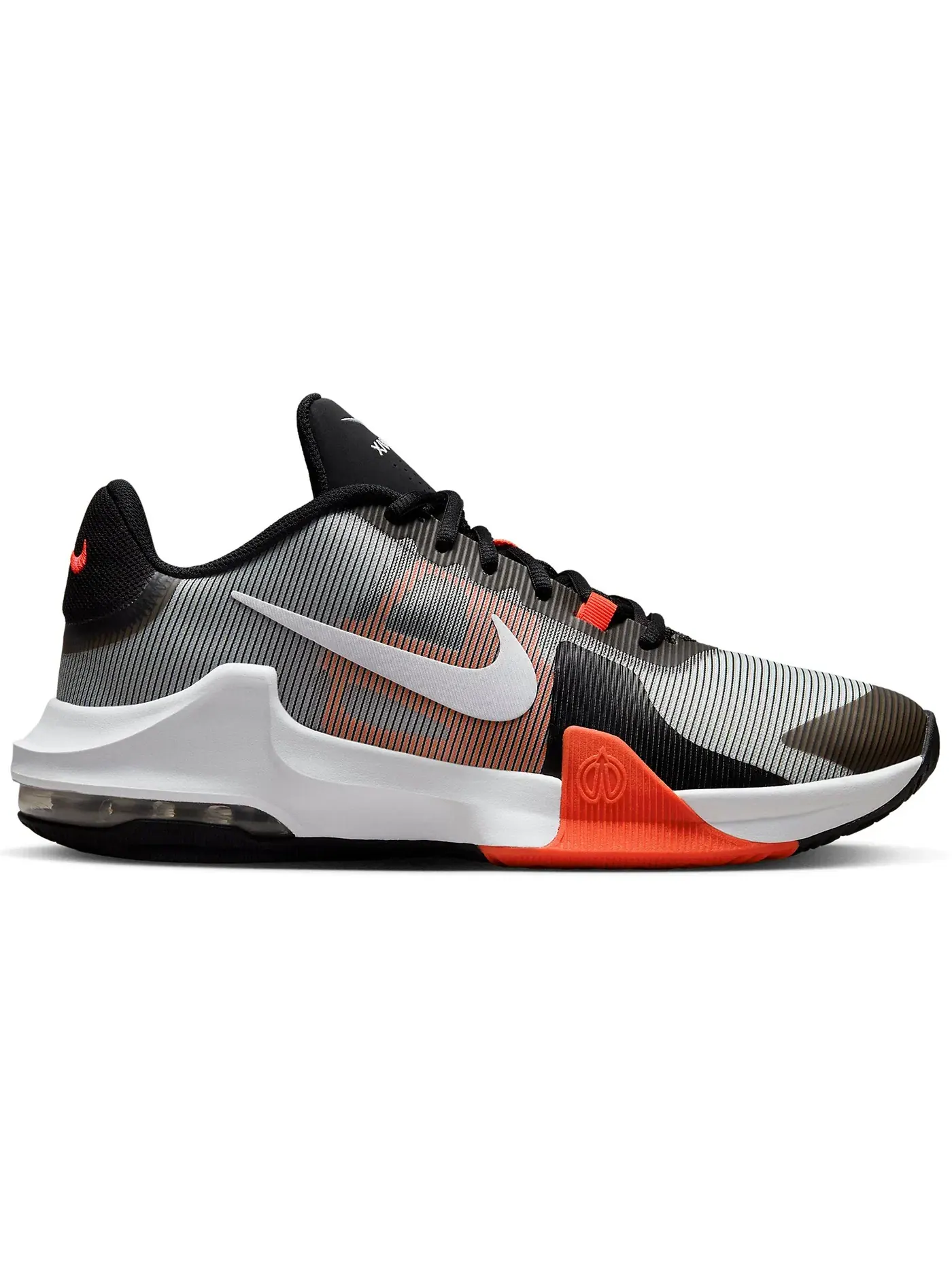 Мужские кроссовки для баскетбола Nike Air Max Impact 4 — изображение 1 из 1, черный/яркий/серый/белый