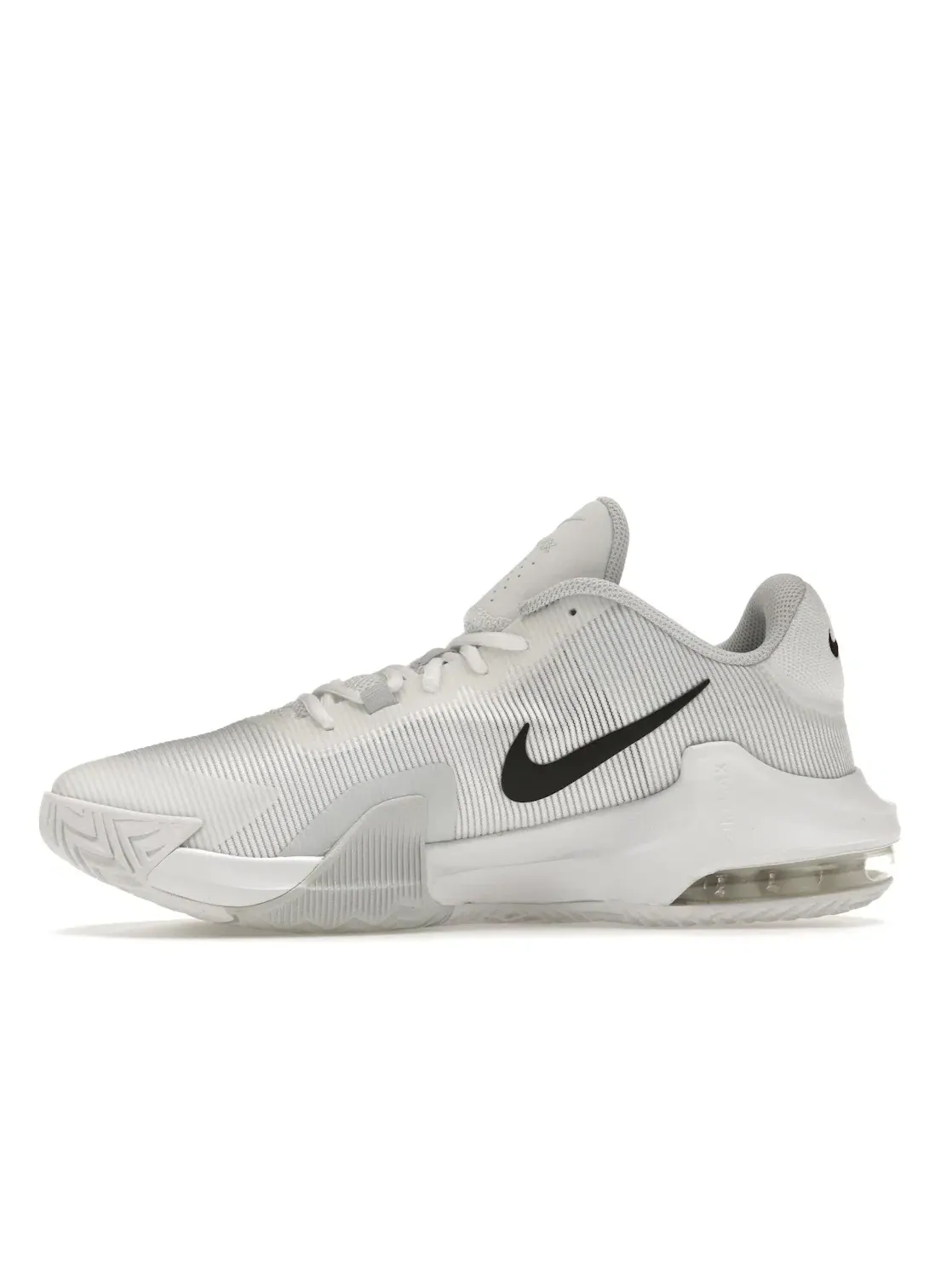 Мужские кроссовки баскетбольные Nike Air Max Impact 4 — изображение 3 из 4, белый платиновый черный