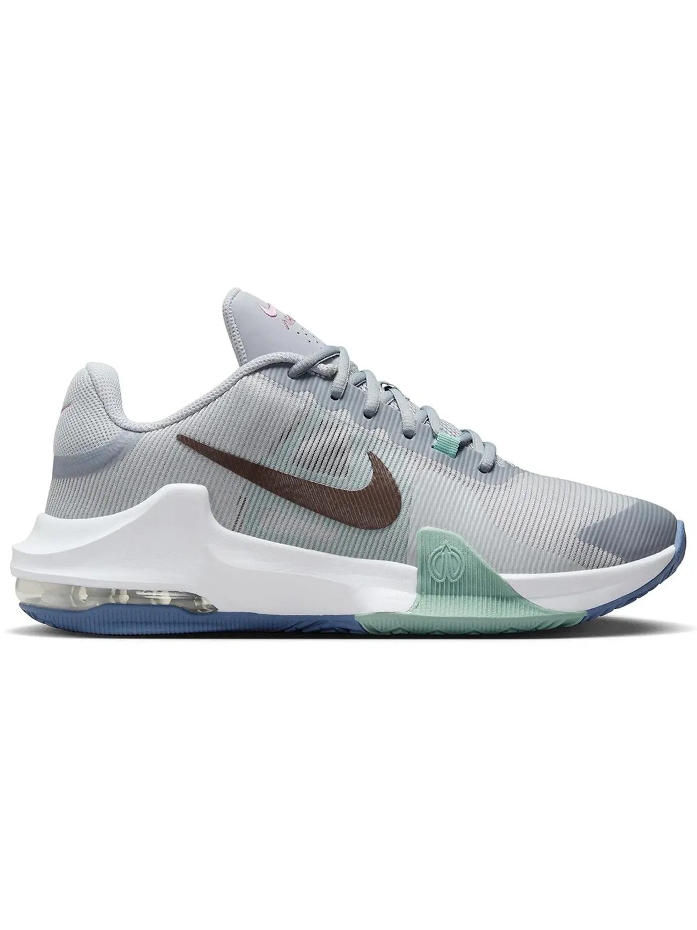 Мужские кроссовки для баскетбола Nike Air Max Impact 4 — изображение 1 из 1, серый//синий/бордовый