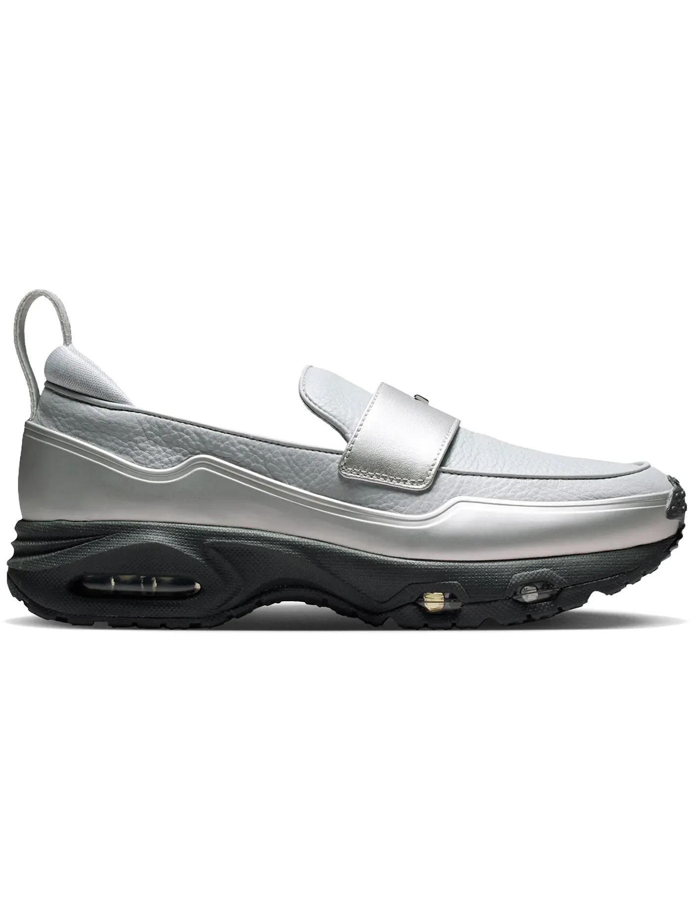 Женские лоферы с контрастной подошвой Nike Air Max Phenomena Nike — изображение 1 из 1, металлик серебристый