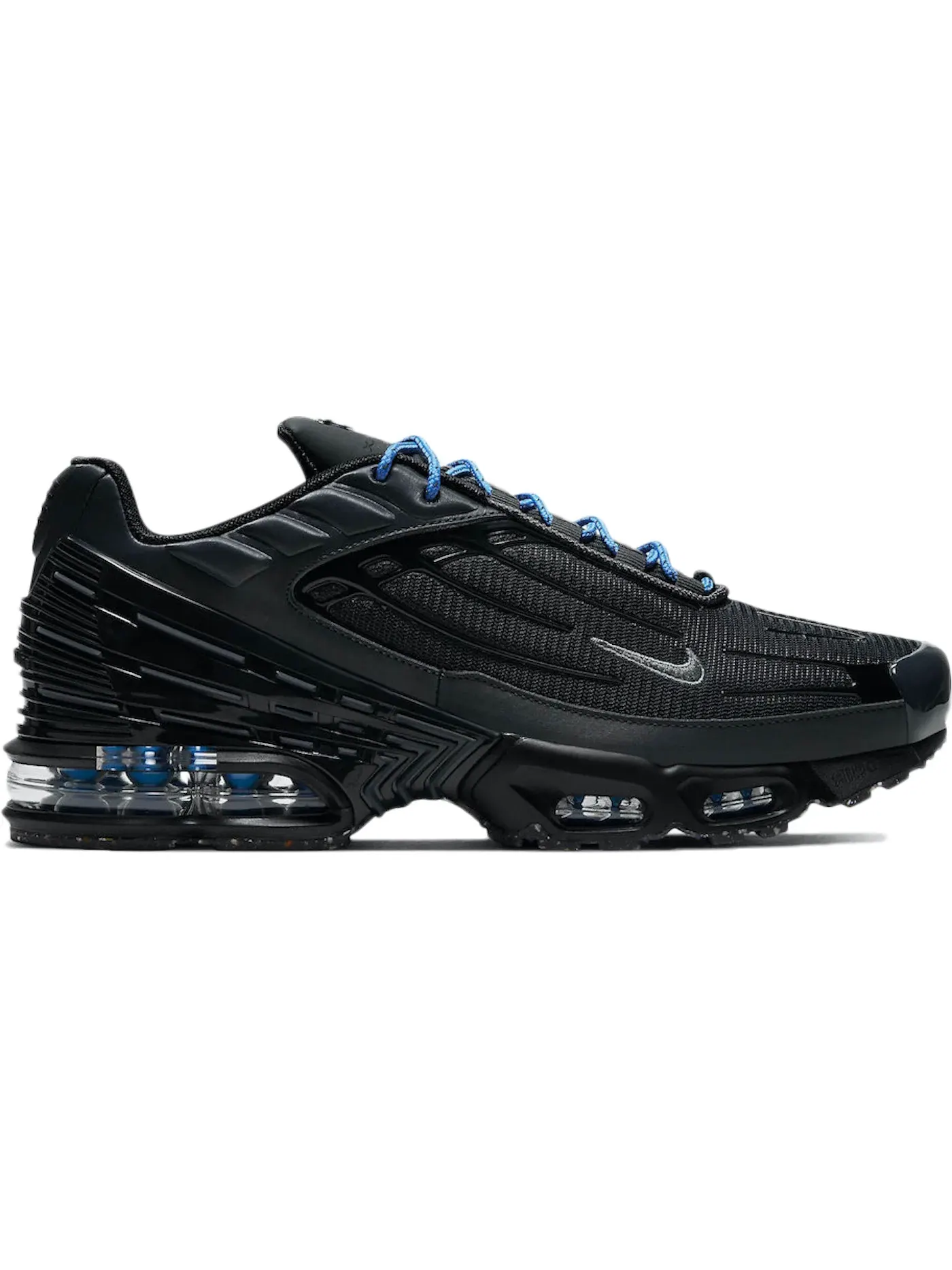 Мужские кроссовки с сетчатым верхом Nike Air Max Plus 3 — изображение 1 из 1, черный/черный/синий