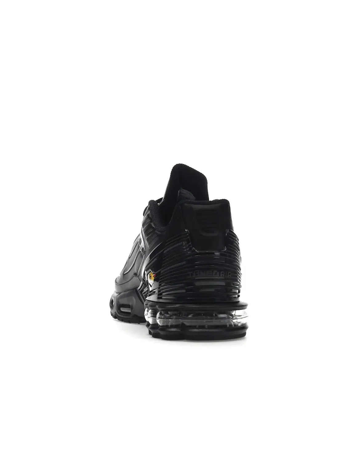 Мужские кроссовки с кожаными вставками Nike Air Max Plus 3 Leather — изображение 4 из 4, черный/темный серый