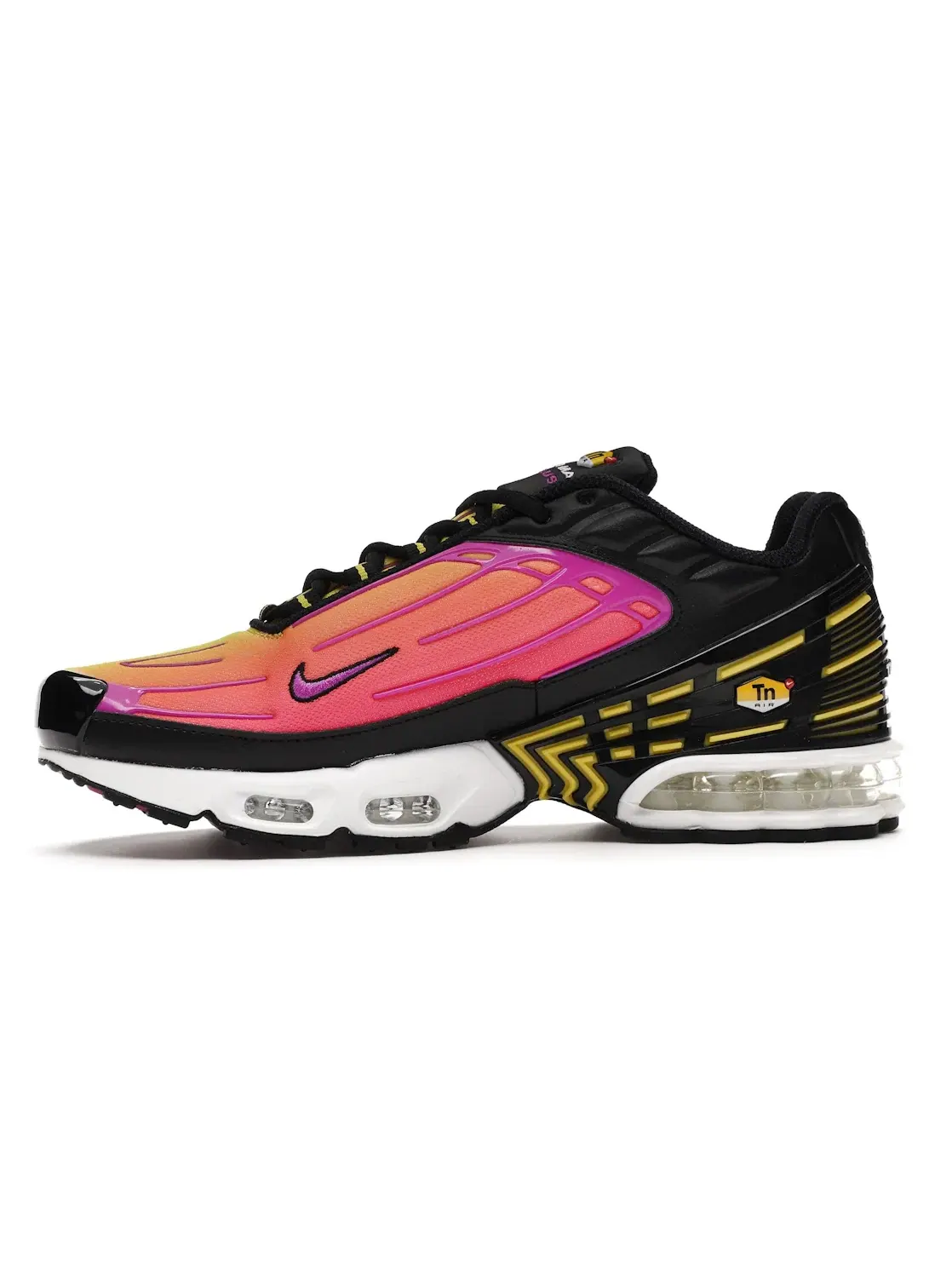 Мужские кроссовки с принтом Nike Air Max Plus 3 Nike — изображение 3 из 4, черный/фиолетовый-желтый
