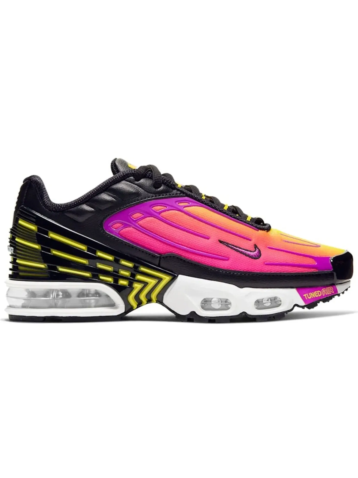 Детские кроссовки Lifestyle Nike Air Max Plus 3 — изображение 1 из 1, черный/фиолетовый-желтый