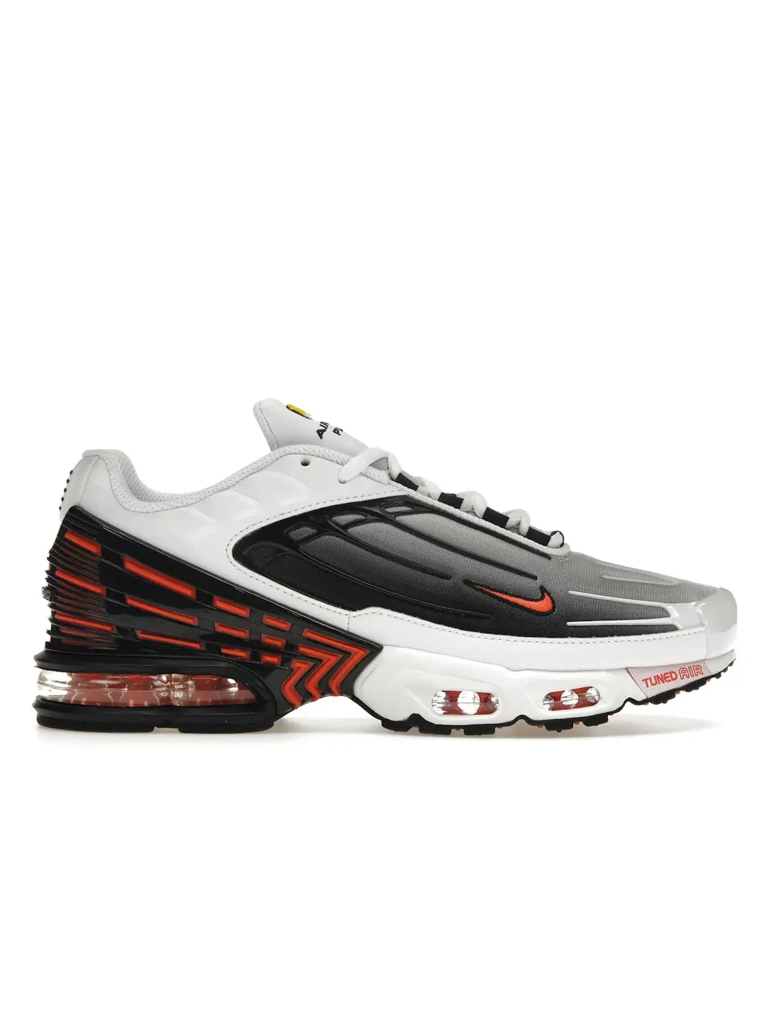 Мужские кроссовки Lifestyle с технологией Tuned Air Nike Air Max Plus 3 — изображение 1 из 4, белый/черный//оранжевый