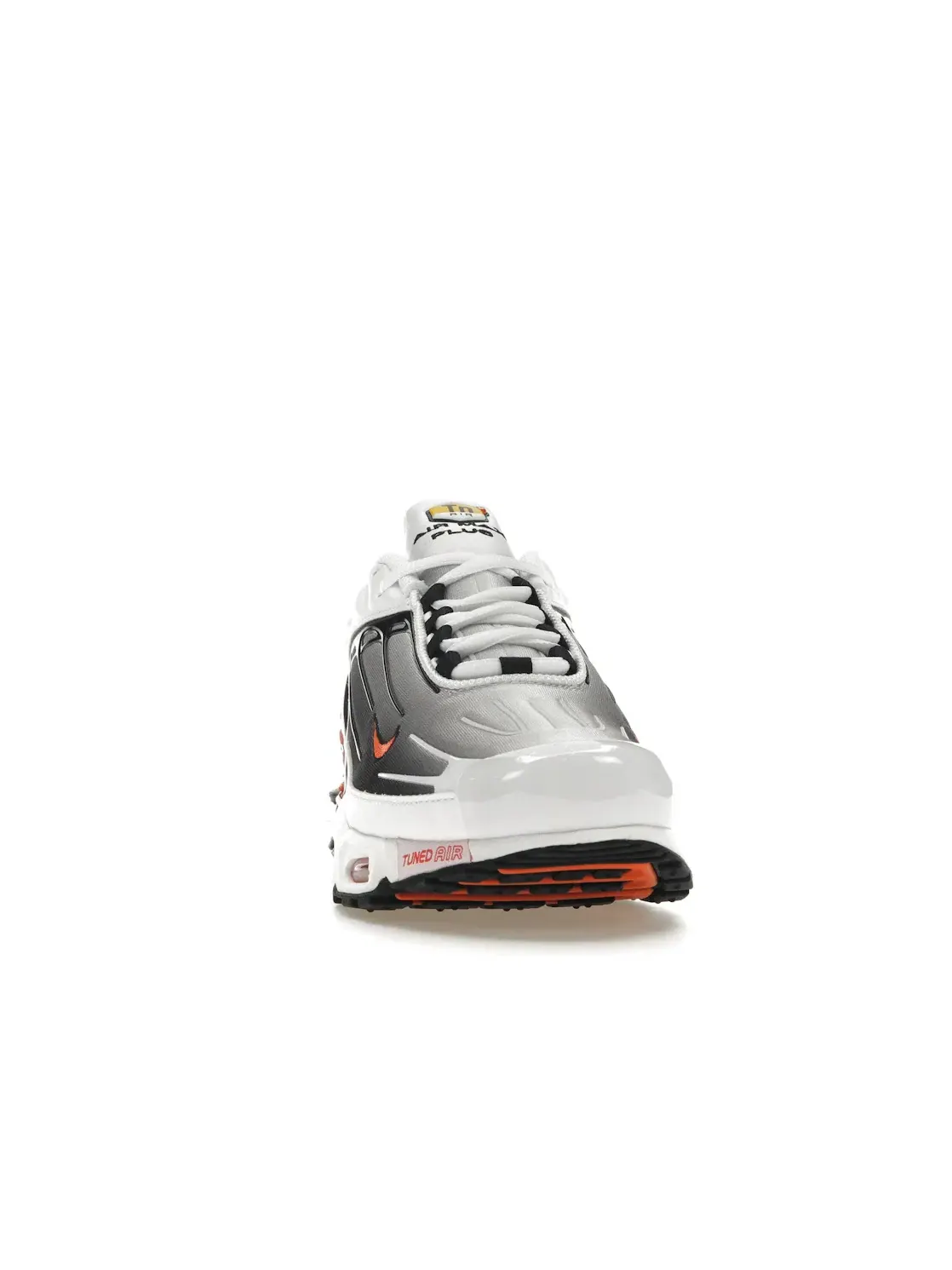 Мужские кроссовки Lifestyle с технологией Tuned Air Nike Air Max Plus 3 — изображение 2 из 4, белый/черный//оранжевый