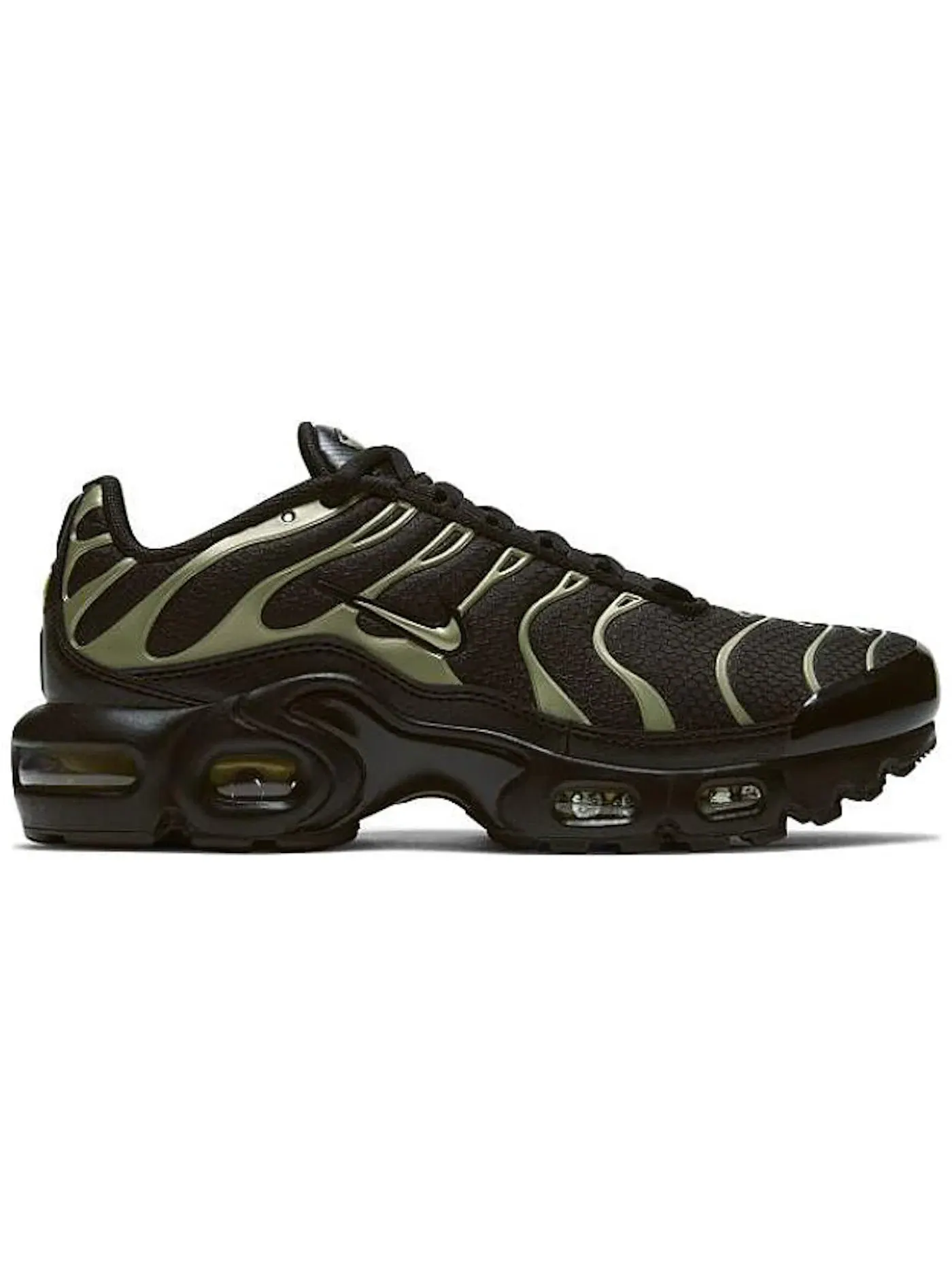Детские кроссовки Lifestyle Nike Air Max Plus — изображение 1 из 1, черный/золотистый