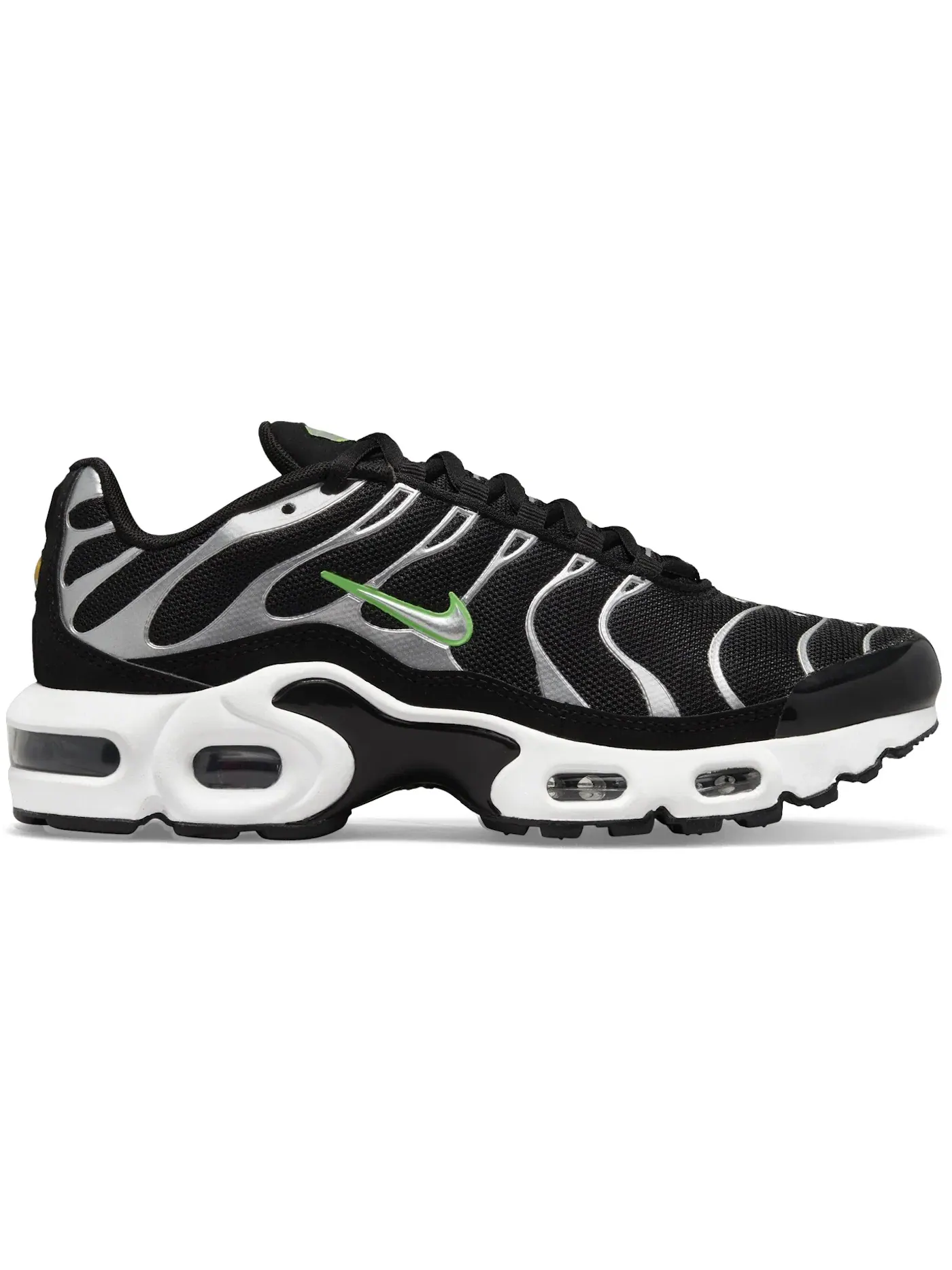 Детские кроссовки Lifestyle Nike Air Max Plus Nike — изображение 1 из 1, черный/зеленый/белый