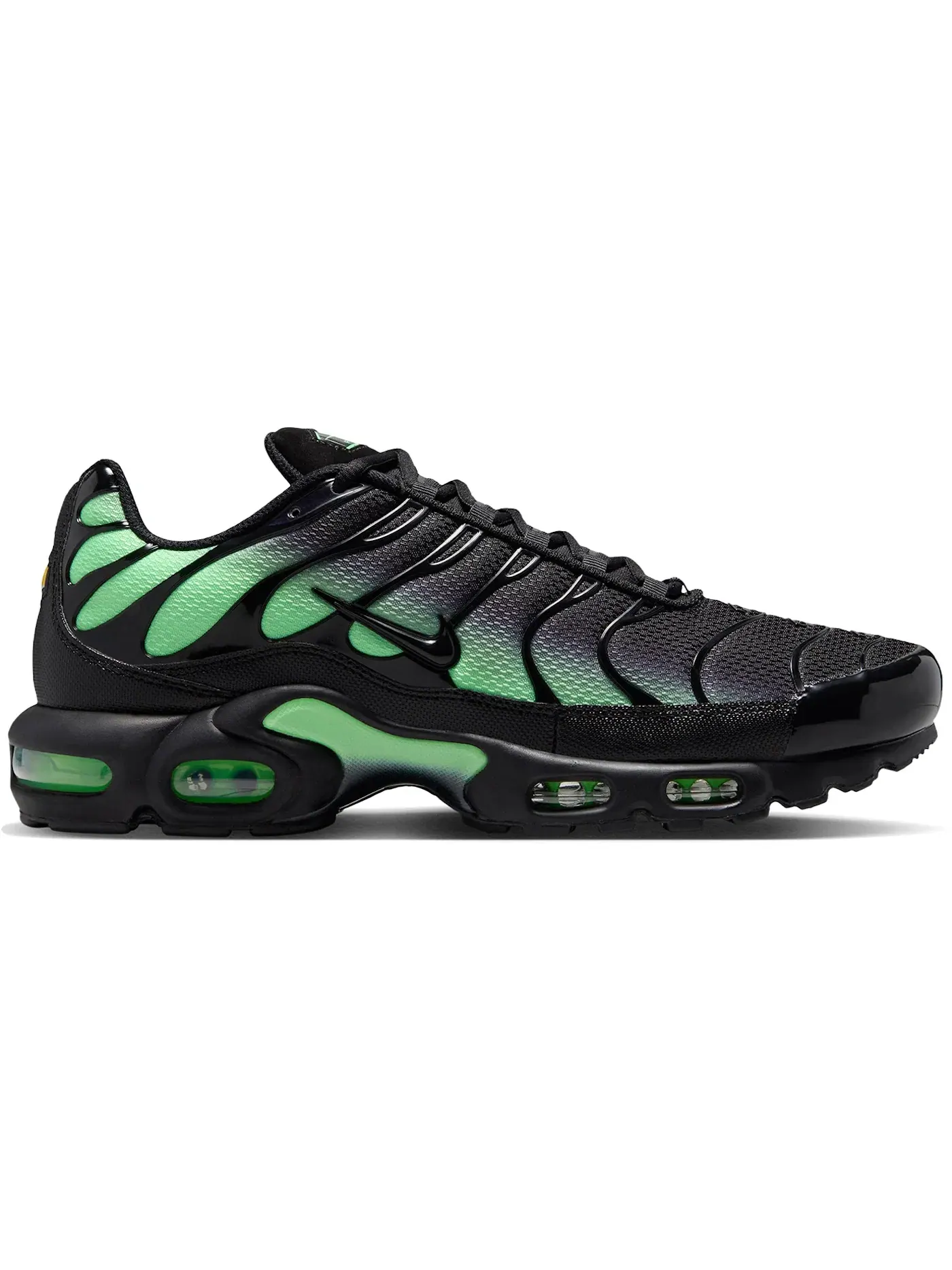 Мужские кроссовки с амортизацией Nike Air Max Plus Nike — изображение 1 из 1, черный/зеленый/черный
