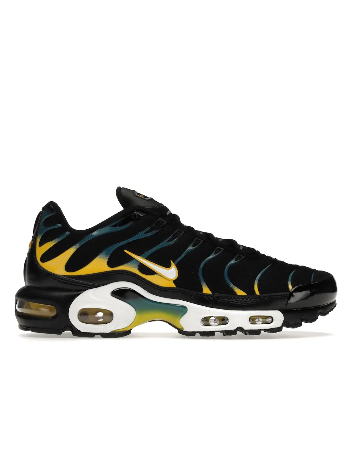 Мужские кроссовки с амортизацией Nike Air Max Plus Nike — изображение 1 из 4, черный/белый/золотистый