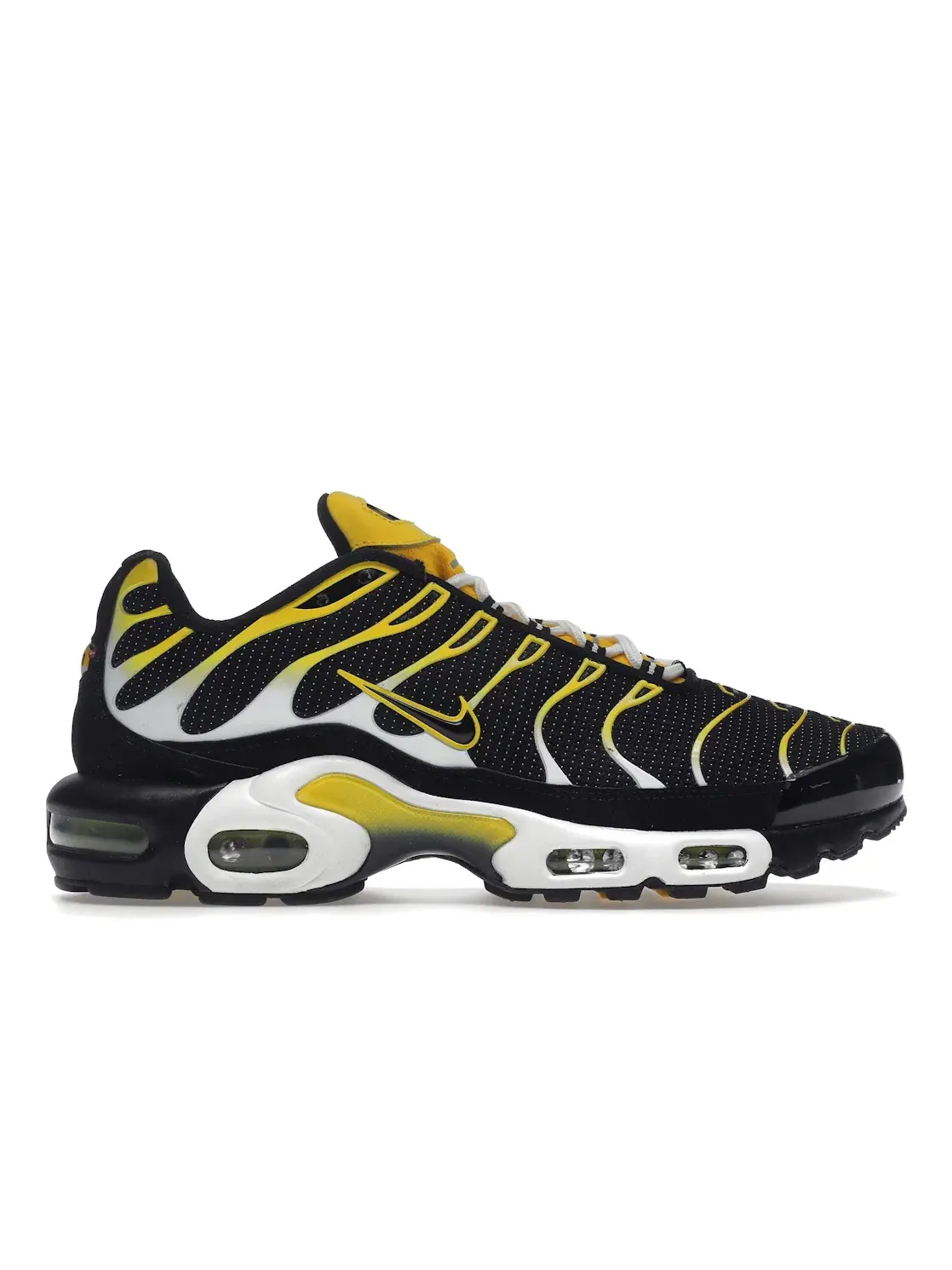 Мужские кроссовки Lifestyle с амортизацией Nike Air Max Plus — изображение 1 из 4, черный/желтый/белый