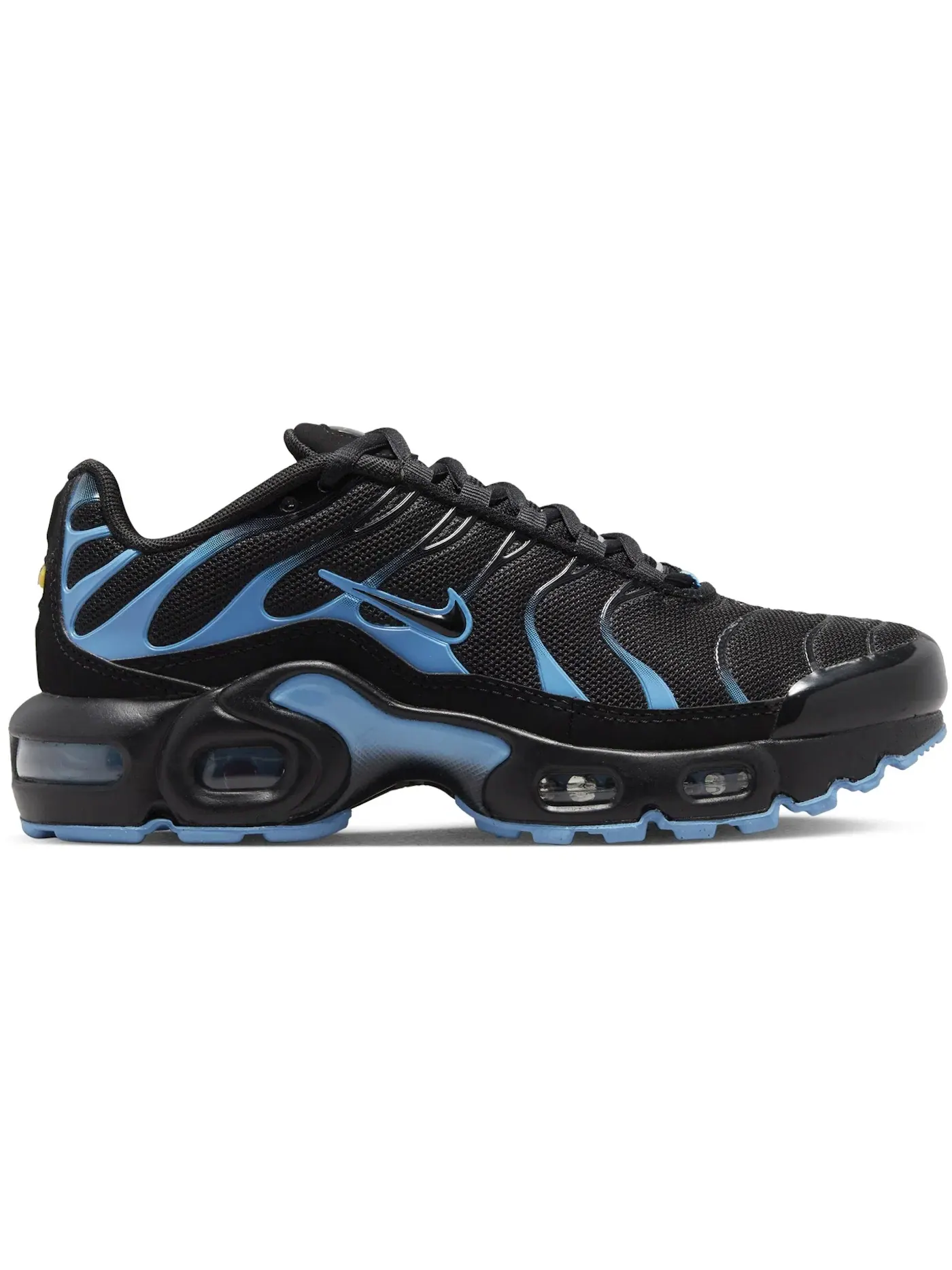 Детские кроссовки Lifestyle с амортизацией Nike Air Max Plus — изображение 1 из 1, черный/синий/черный