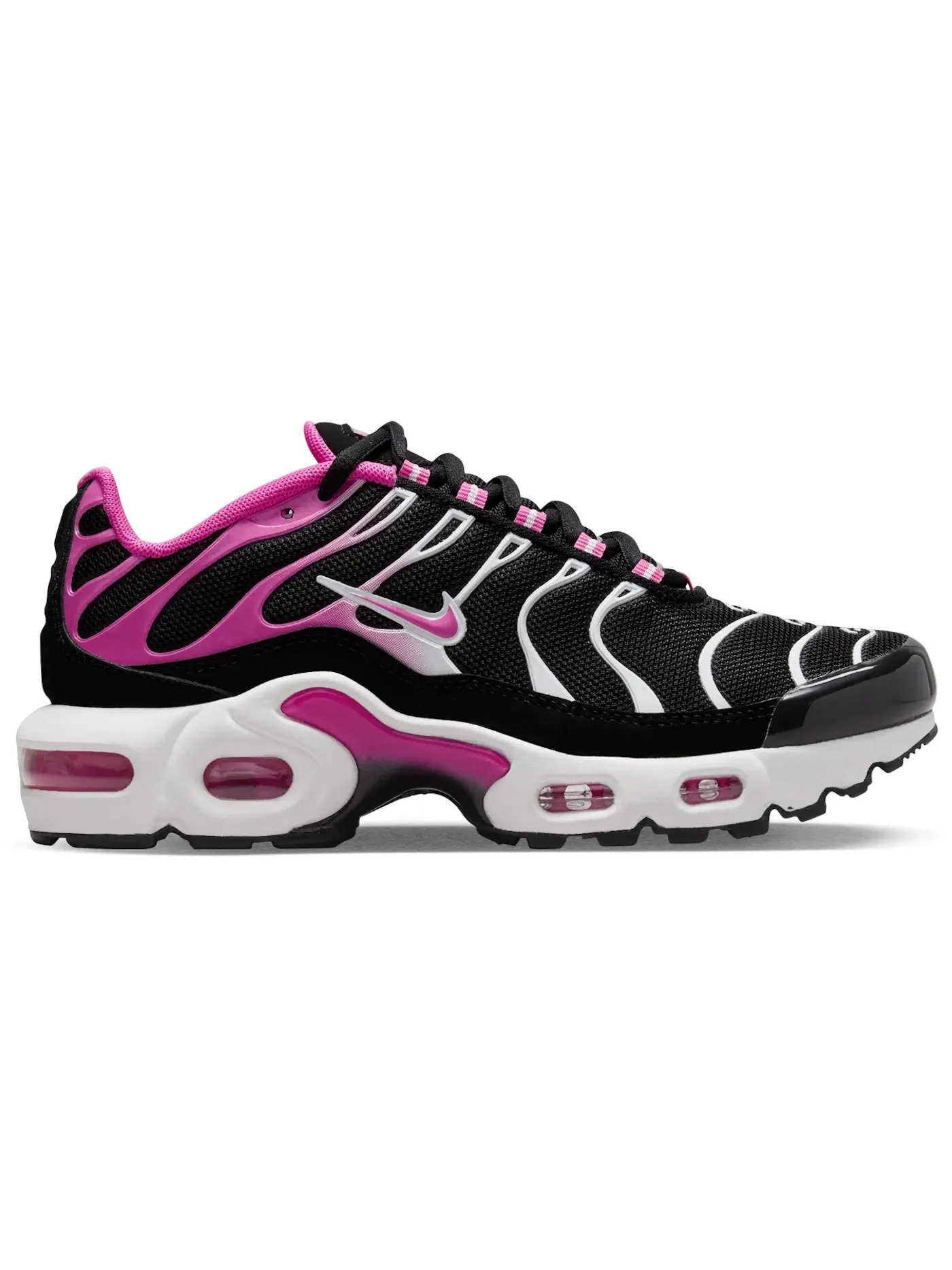 Детские кроссовки lifestyle с технологией Air Max Nike Air Max Plus — изображение 1 из 1, черный/белый