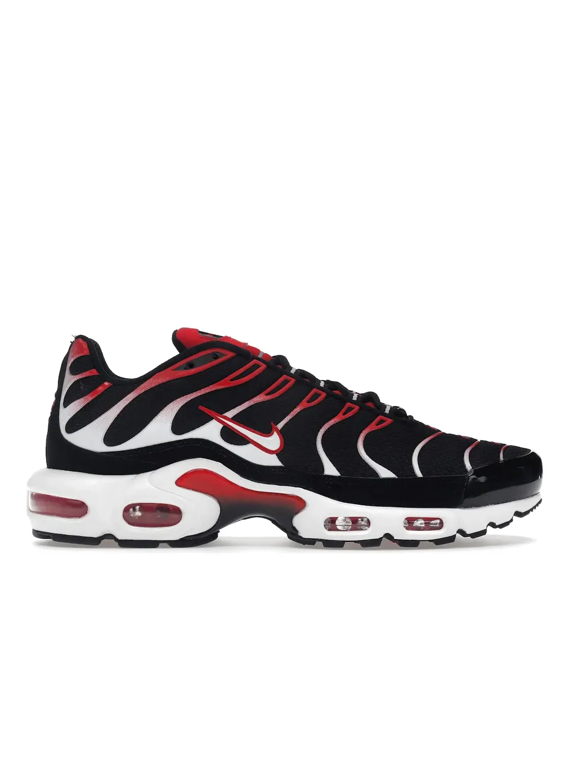 Мужские кроссовки с амортизацией Nike Air Max Plus — изображение 1 из 4, черный/белый-красный