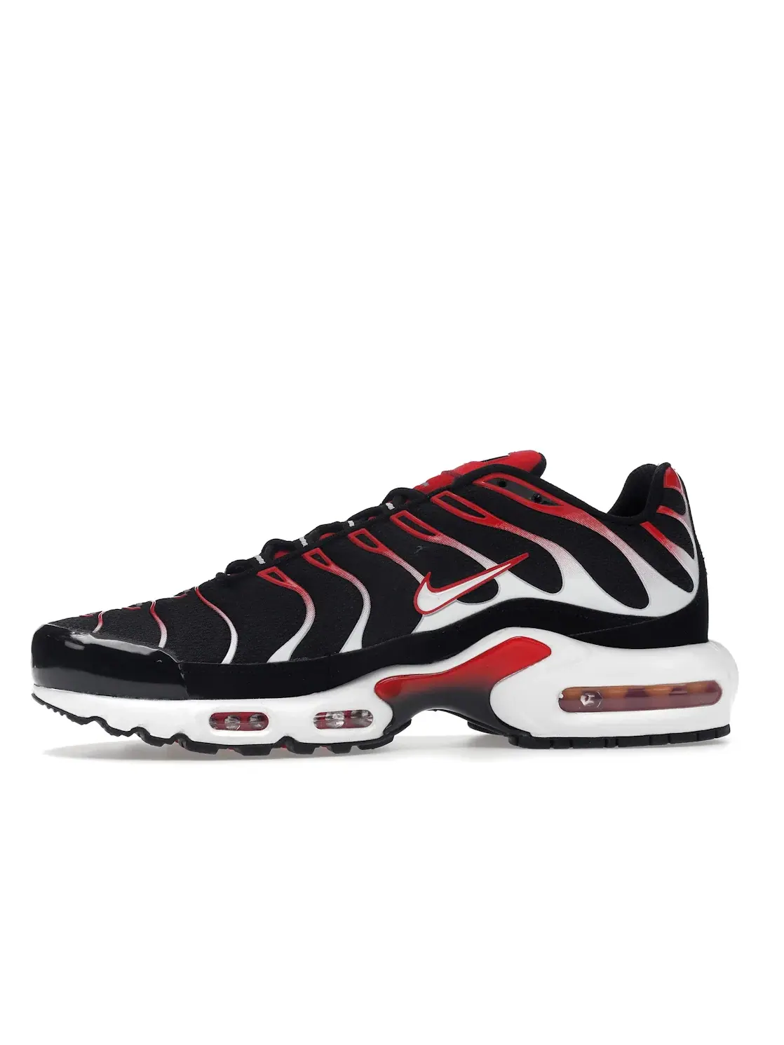 Мужские кроссовки с амортизацией Nike Air Max Plus — изображение 3 из 4, черный/белый-красный