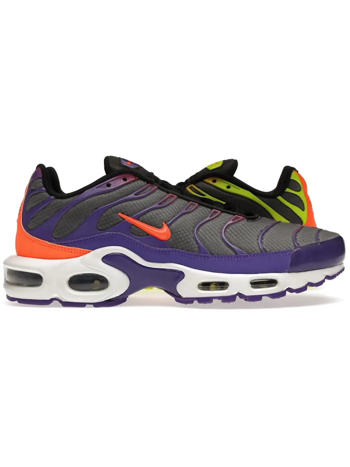 Мужские кроссовки с контрастными вставками Nike Air Max Plus — изображение 1 из 1, черный/белый--оранжевый