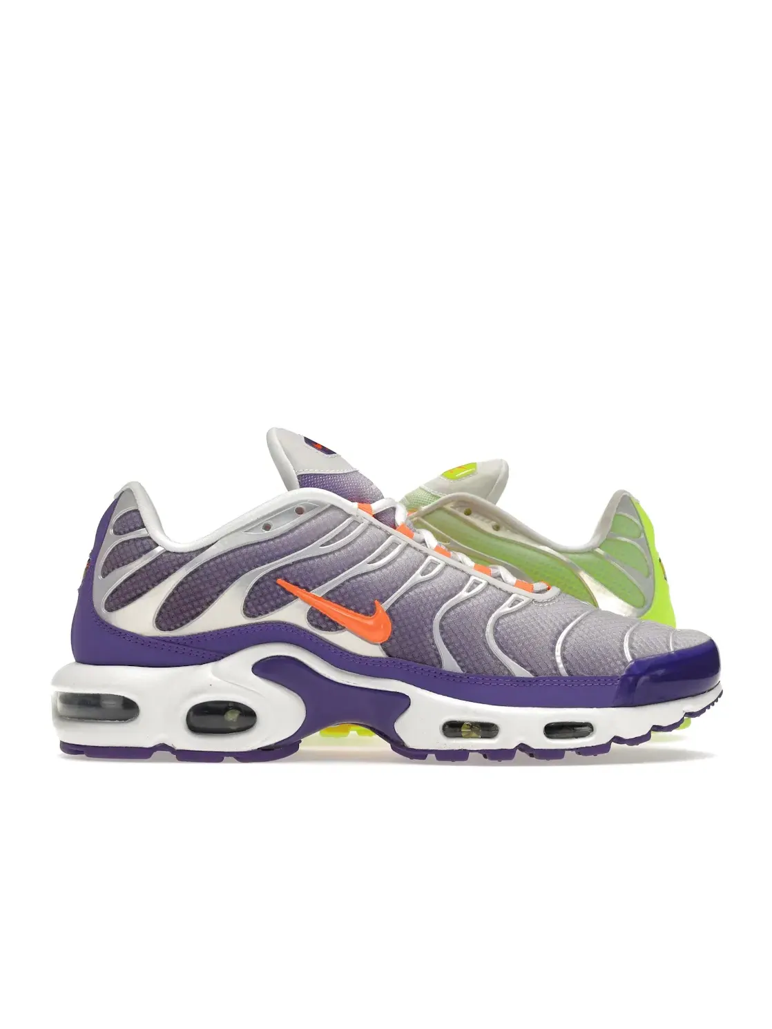 Мужские кроссовки с контрастным дизайном Nike Air Max Plus — изображение 1 из 4, белый--оранжевый