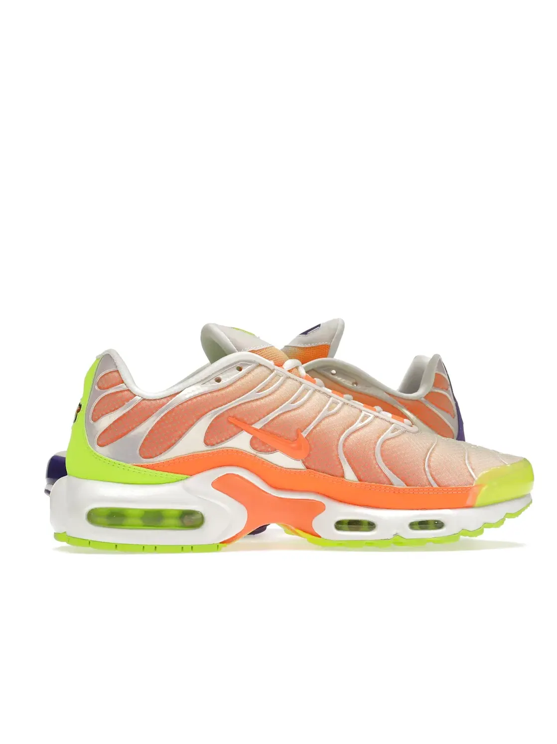 Мужские кроссовки с контрастным дизайном Nike Air Max Plus — изображение 3 из 4, белый--оранжевый