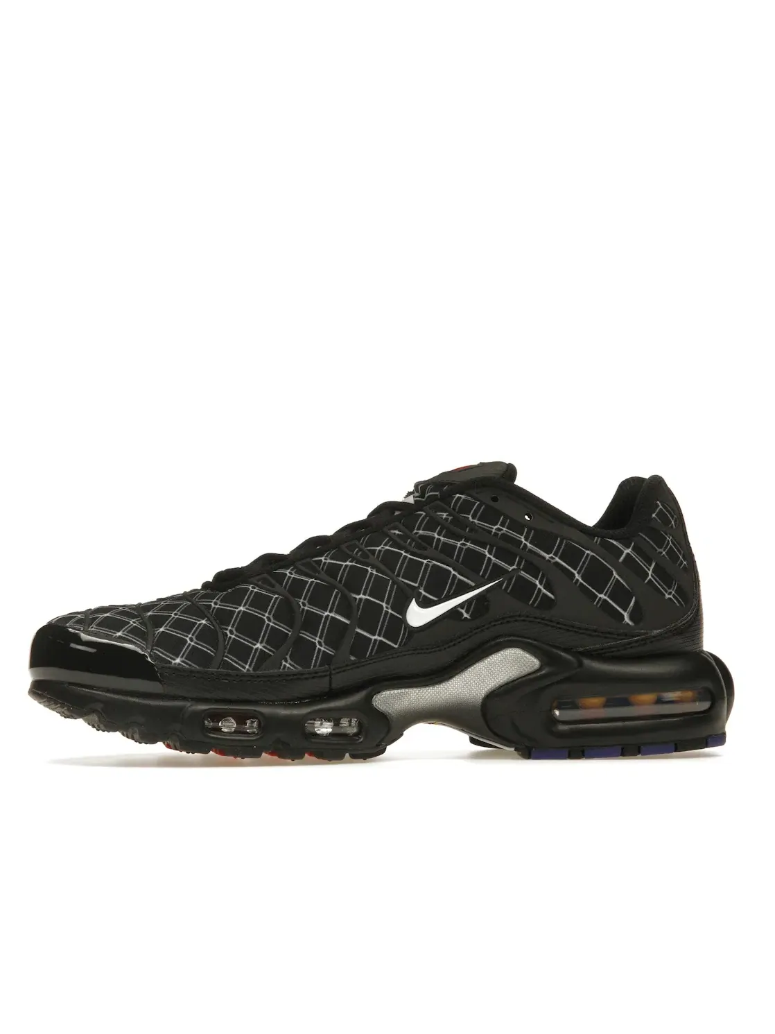 Мужские кроссовки с дизайном в стиле Помпиду Nike Air Max Plus — изображение 3 из 4, черный/серебристый/белый