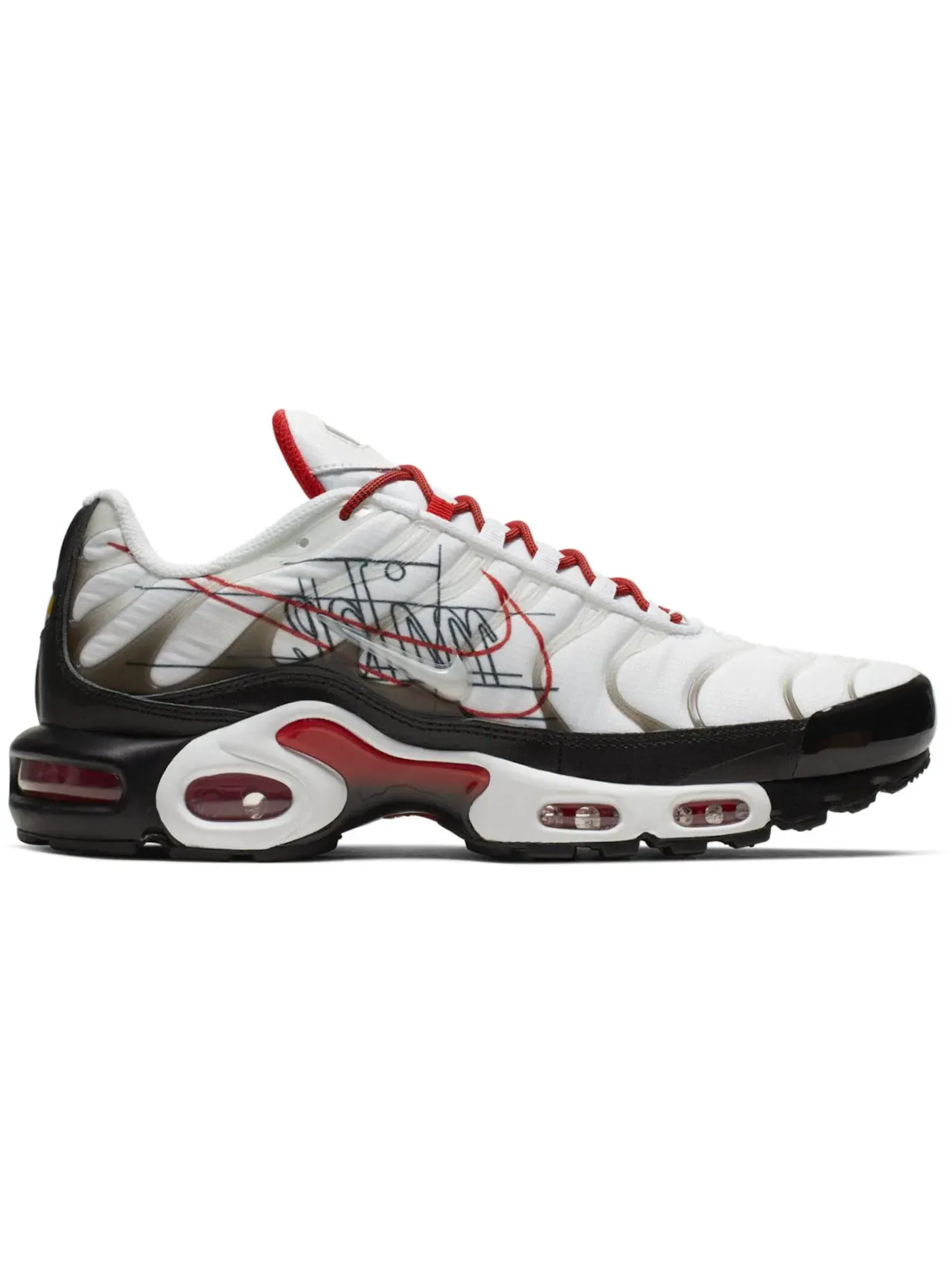 Мужские кроссовки Lifestyle Nike Air Max Plus — изображение 1 из 1, белый/черный/платиновый