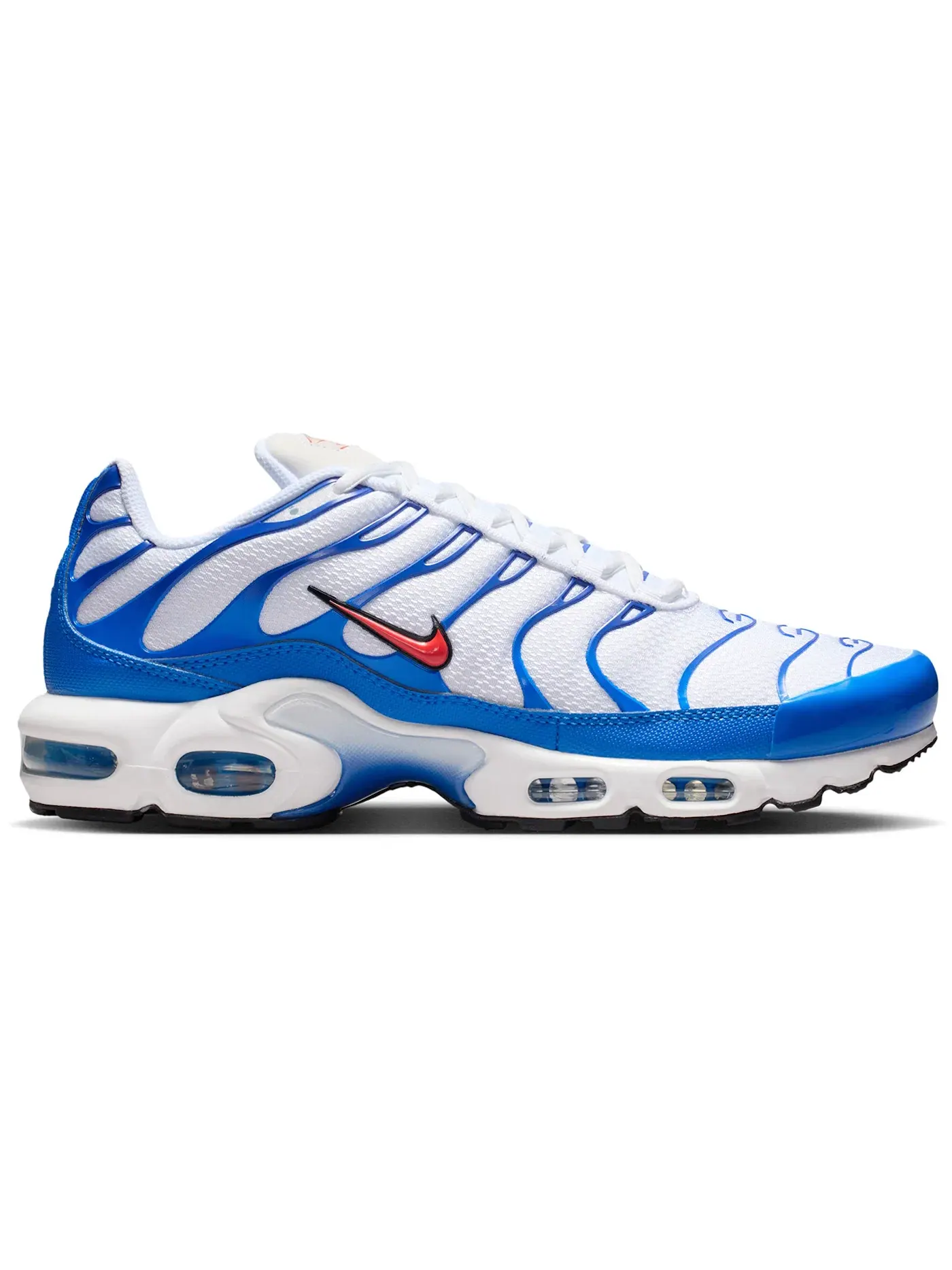 Мужские кроссовки для повседневной носки Nike Air Max Plus Nike — изображение 1 из 1, белый синий оранжевый