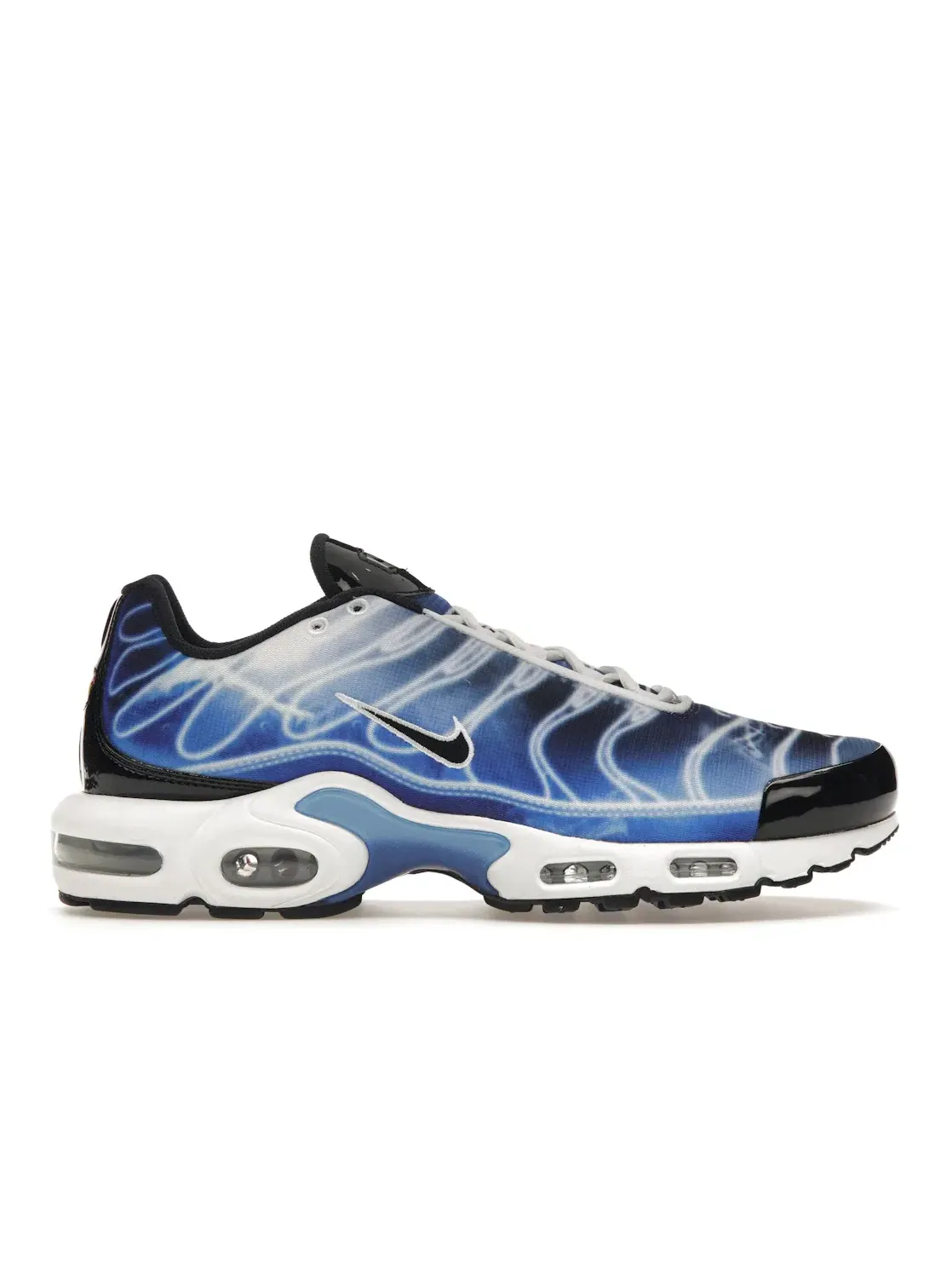 Мужские кроссовки с дизайном световых полос Nike Air Max Plus — изображение 1 из 4, черный//синий