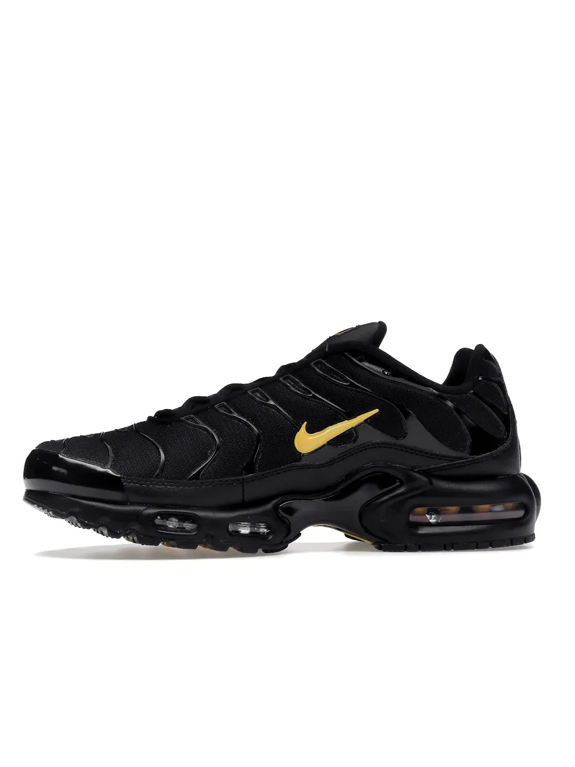 Мужские кроссовки Lifestyle с принтом Nike Air Max Plus Nike — изображение 3 из 4, черный//золотистый
