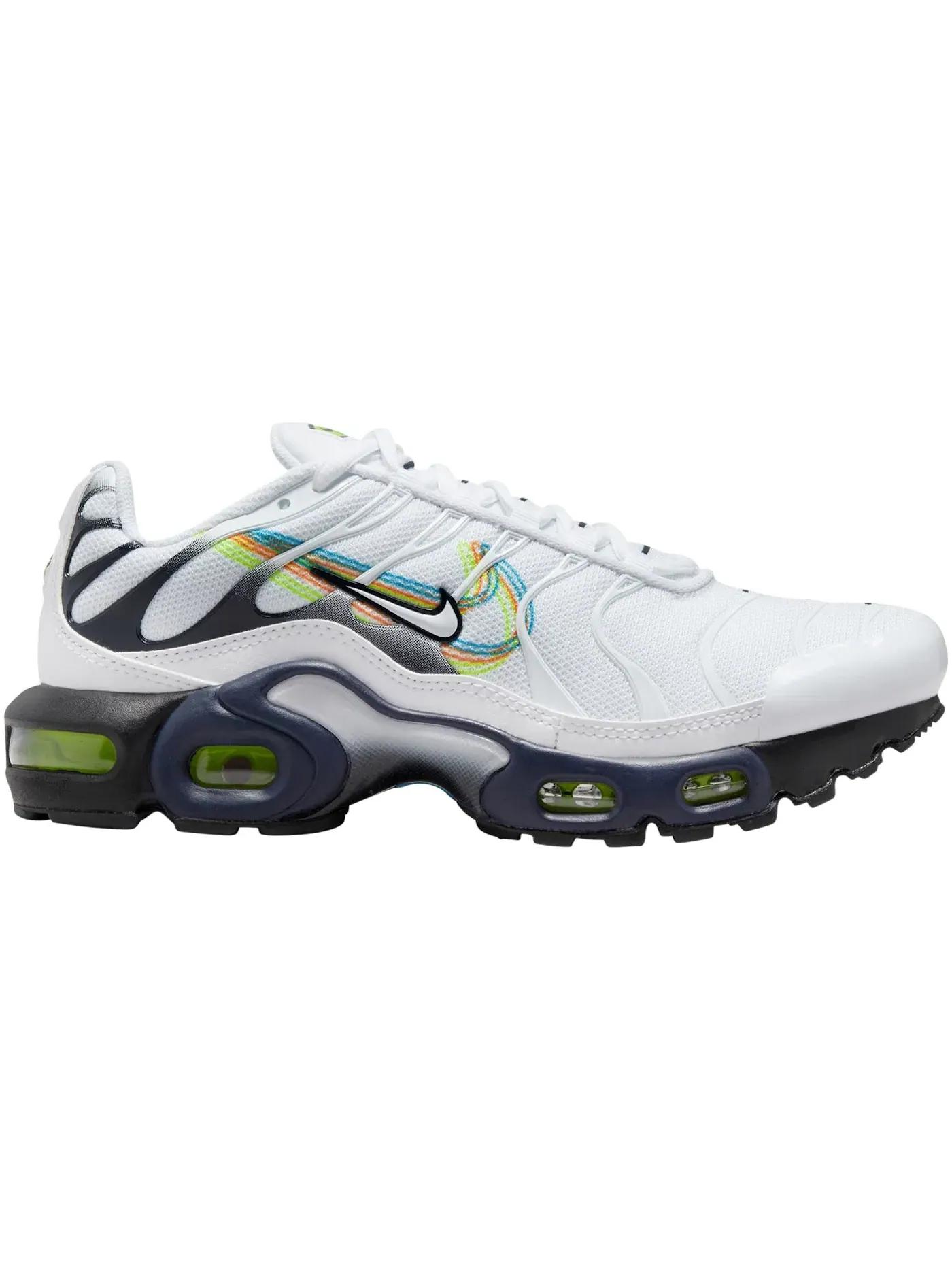 Детские кроссовки Lifestyle с принтом Nike Air Max Plus Nike — изображение 1 из 1, белый//серый/синий
