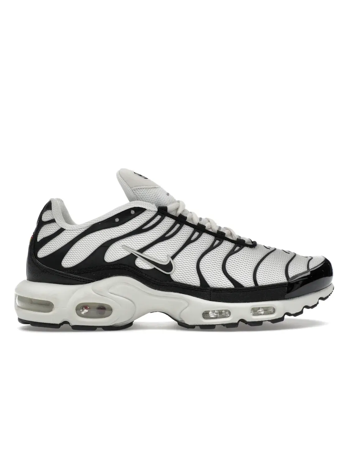 Мужские кроссовки с контрастным дизайном Nike Air Max Plus — изображение 1 из 4, черный серебристый