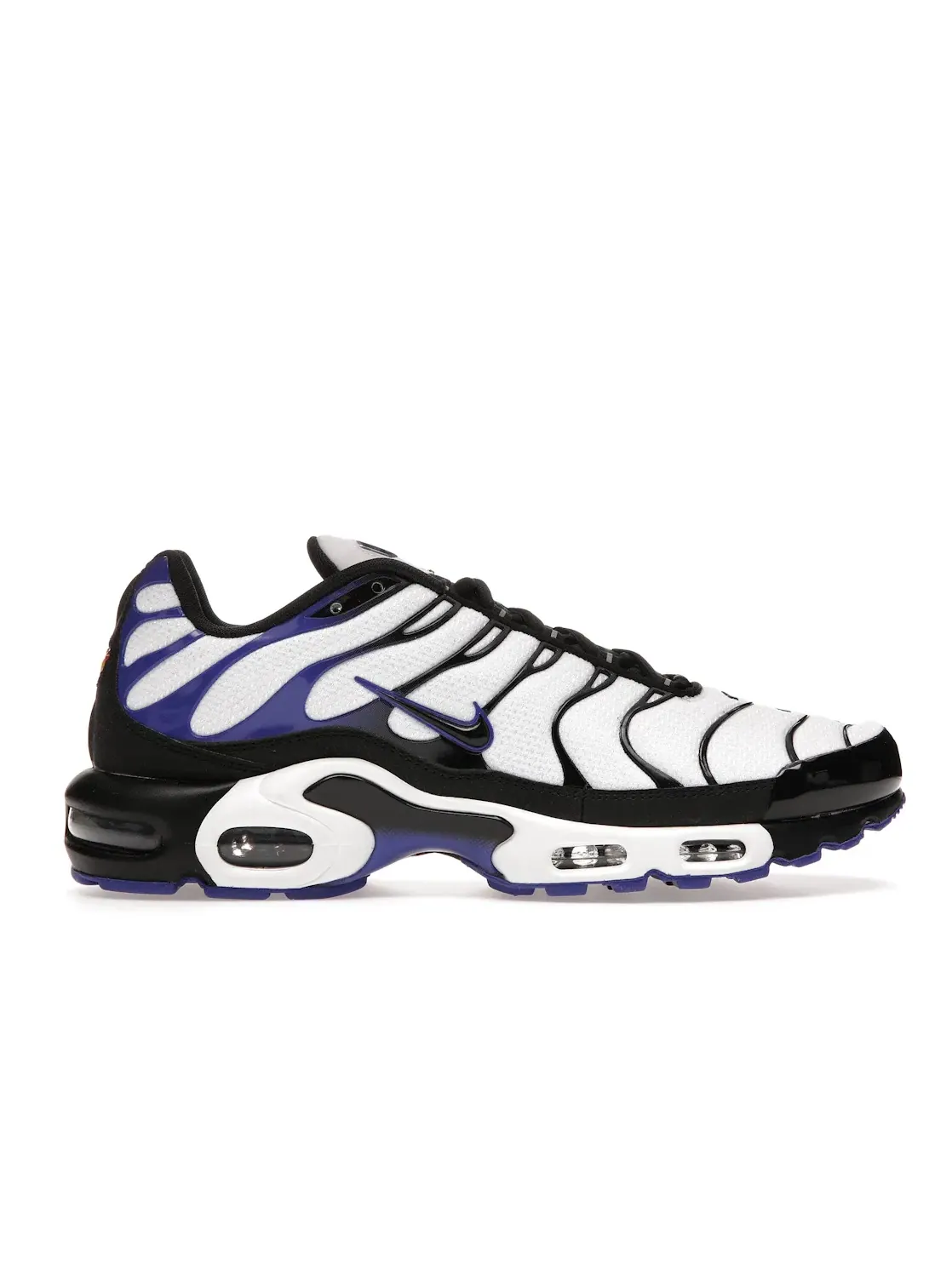 Мужские кроссовки с дизайном Nike Air Max Plus Nike — изображение 1 из 4, черный/белый-фиолетовый