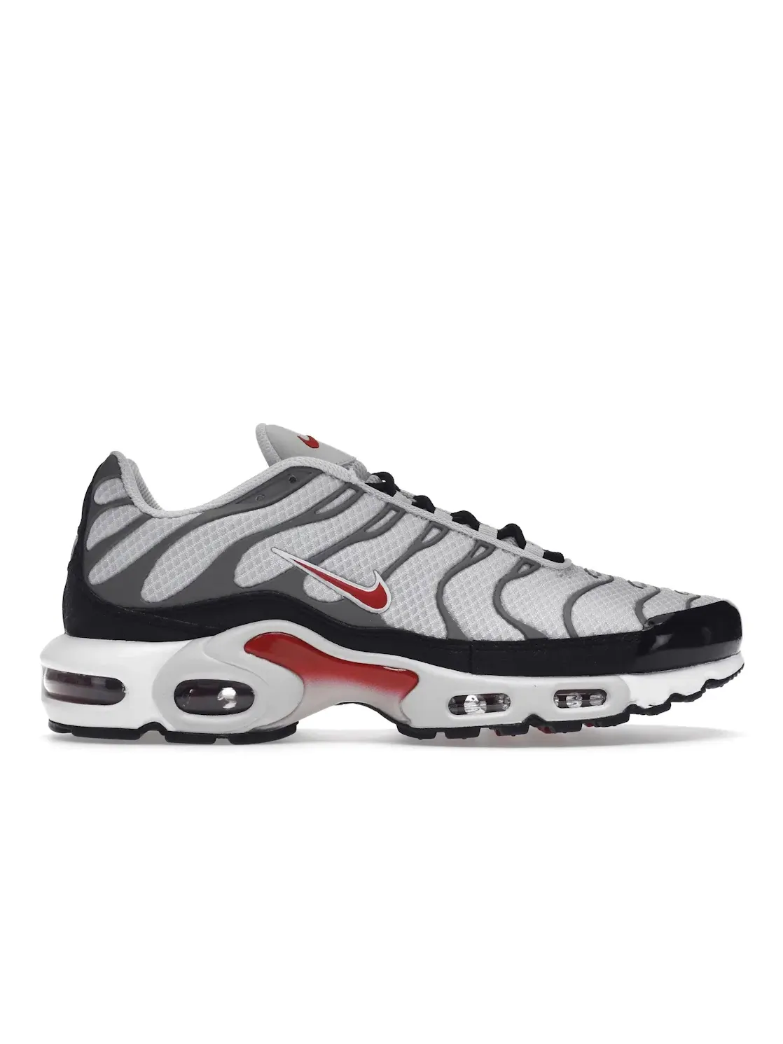 Мужские кроссовки с амортизацией Nike Air Max Plus — изображение 1 из 4, серый/черный/красный