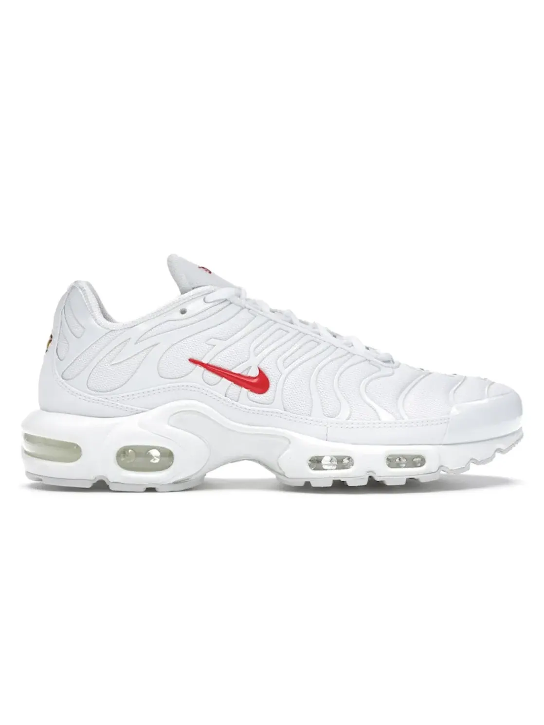 Мужские кроссовки Lifestyle с принтом Nike Air Max Plus Supreme Nike — изображение 1 из 4, белый/красный-белый