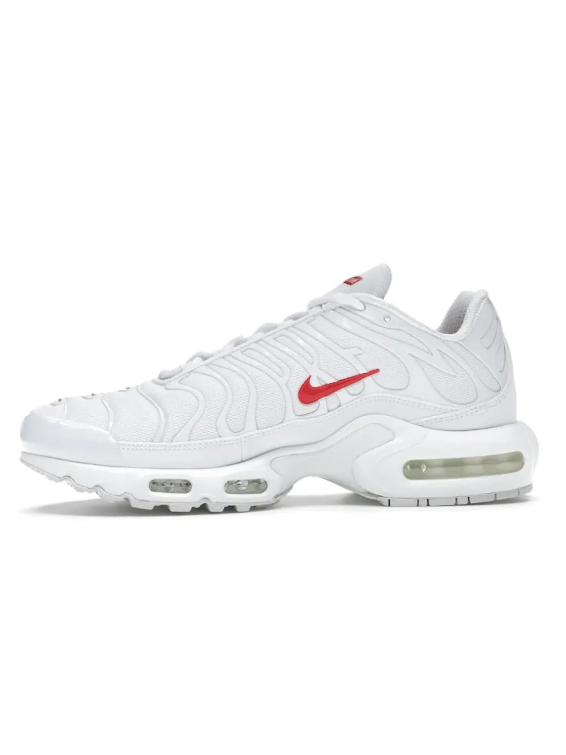 Мужские кроссовки Lifestyle с принтом Nike Air Max Plus Supreme Nike — изображение 3 из 4, белый/красный-белый