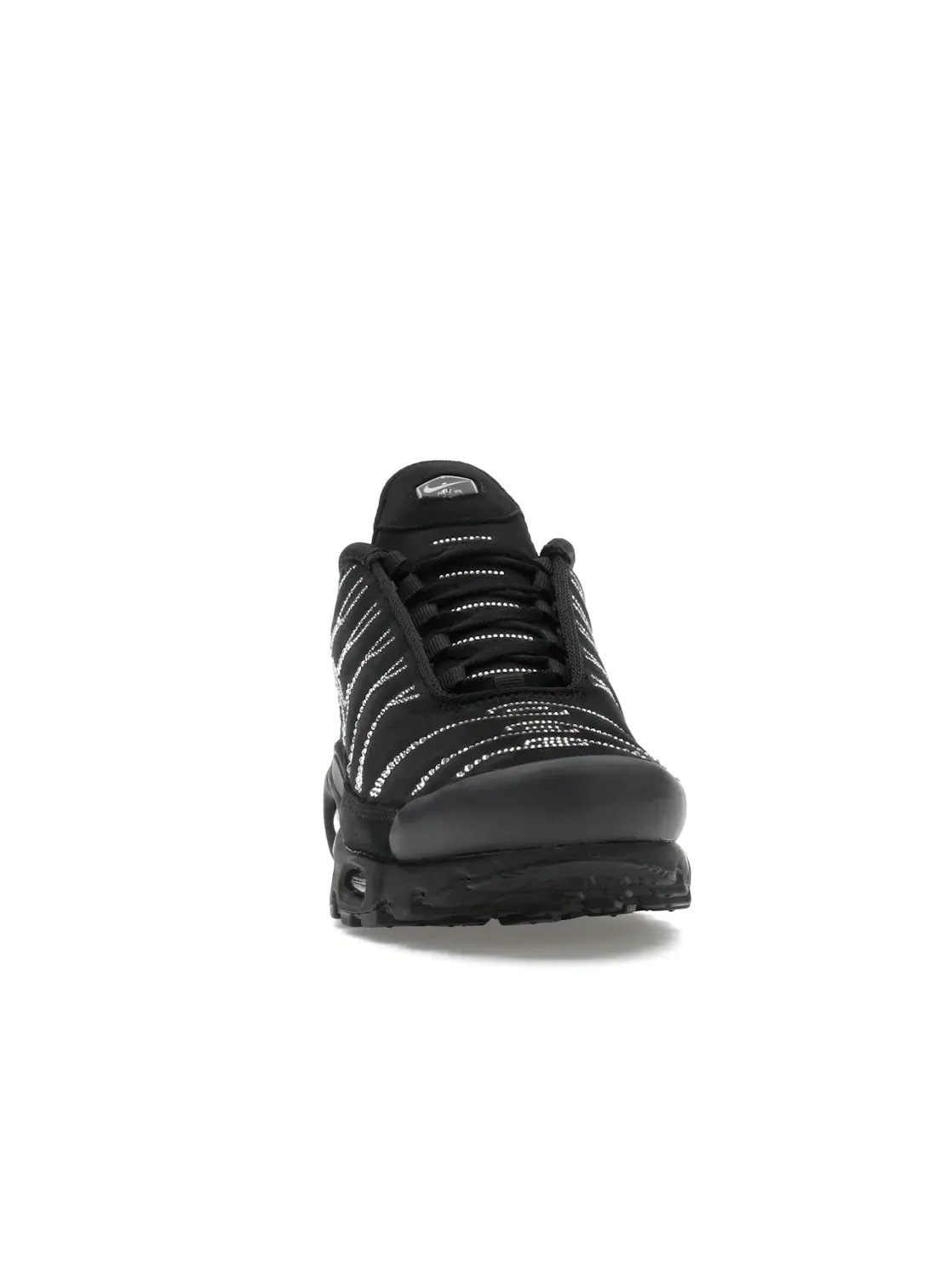 Женские кроссовки с кристаллами Swarovski Nike Air Max Plus — изображение 2 из 4, черный/белый/черный