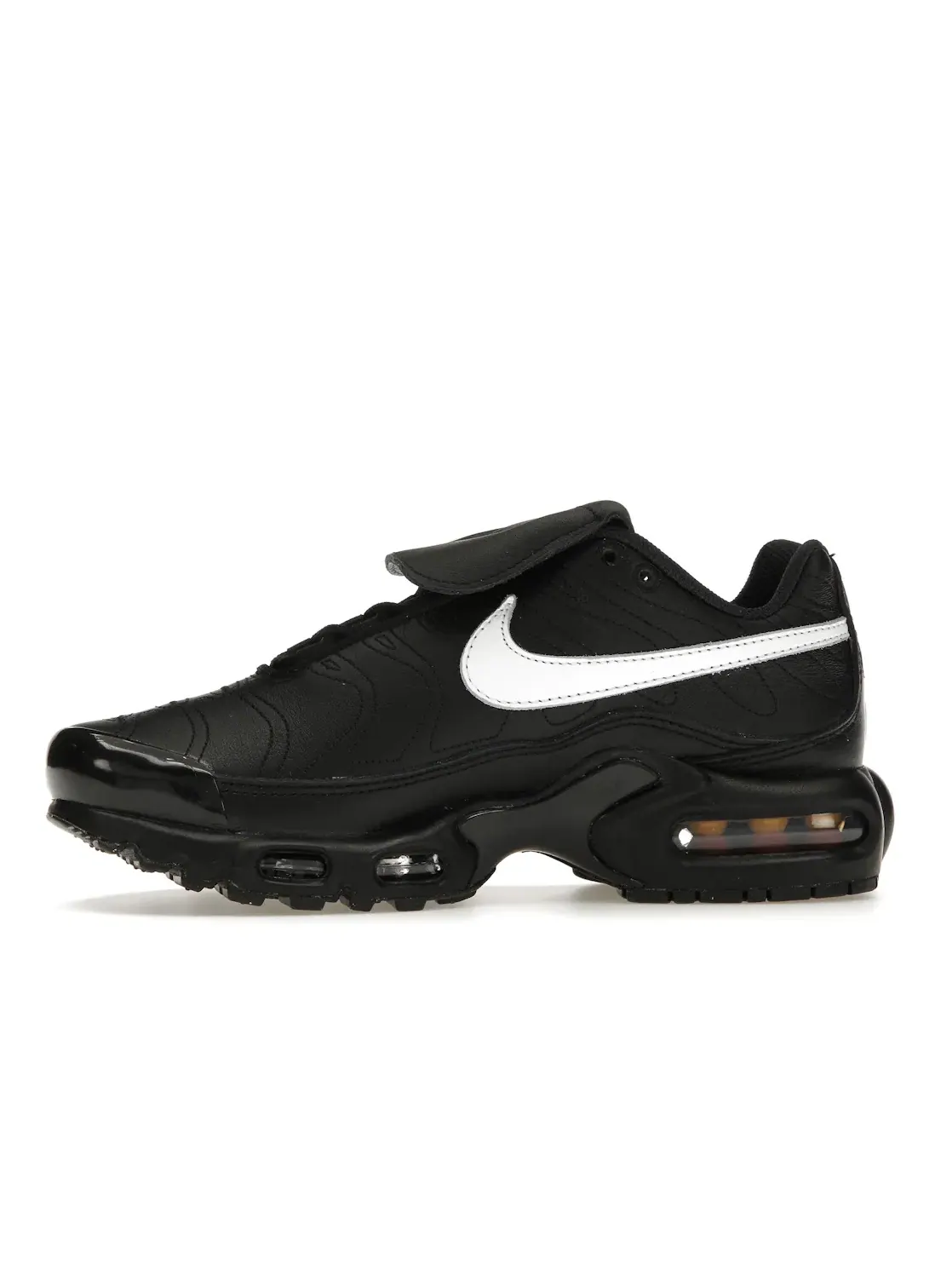 Женские кроссовки с амортизацией Nike Air Max Plus Tiempo Nike — изображение 3 из 4, черный/белый