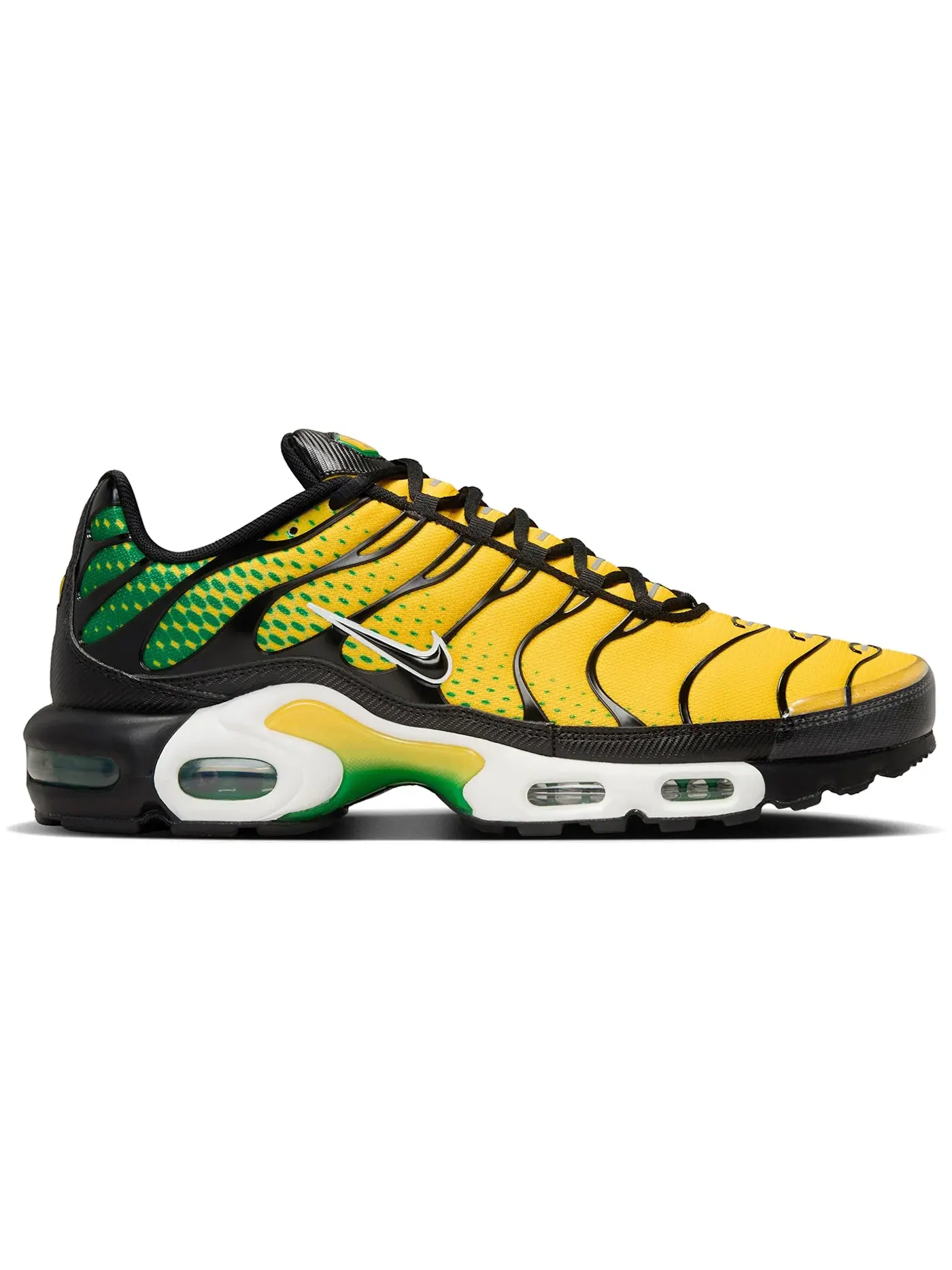 Мужские кроссовки Lifestyle с цветовым блокированием Nike Air Max Plus — изображение 1 из 1, зеленый/белый/черный