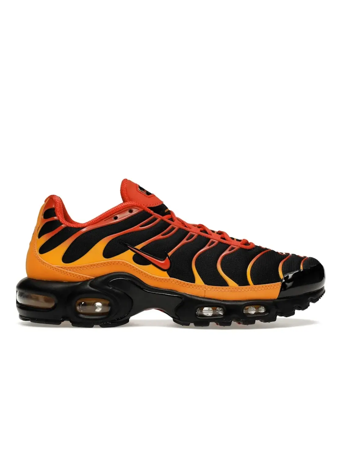Мужские кроссовки с ярким градиентом Nike Air Max Plus — изображение 1 из 4, черный/оранжевый-красный
