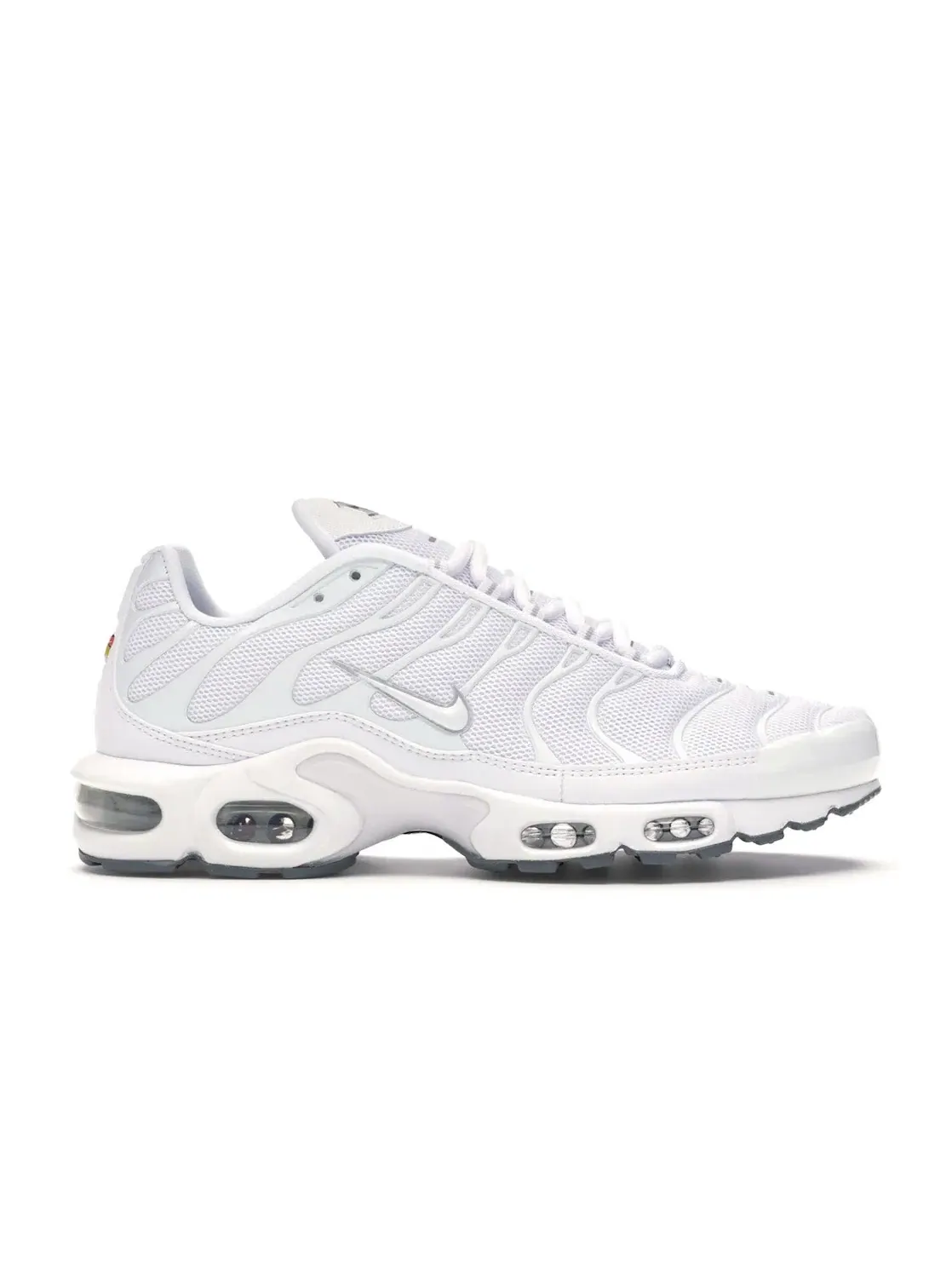 Мужские кроссовки с амортизацией Nike Air Max Plus — изображение 1 из 4, белый/белый-черный-серый