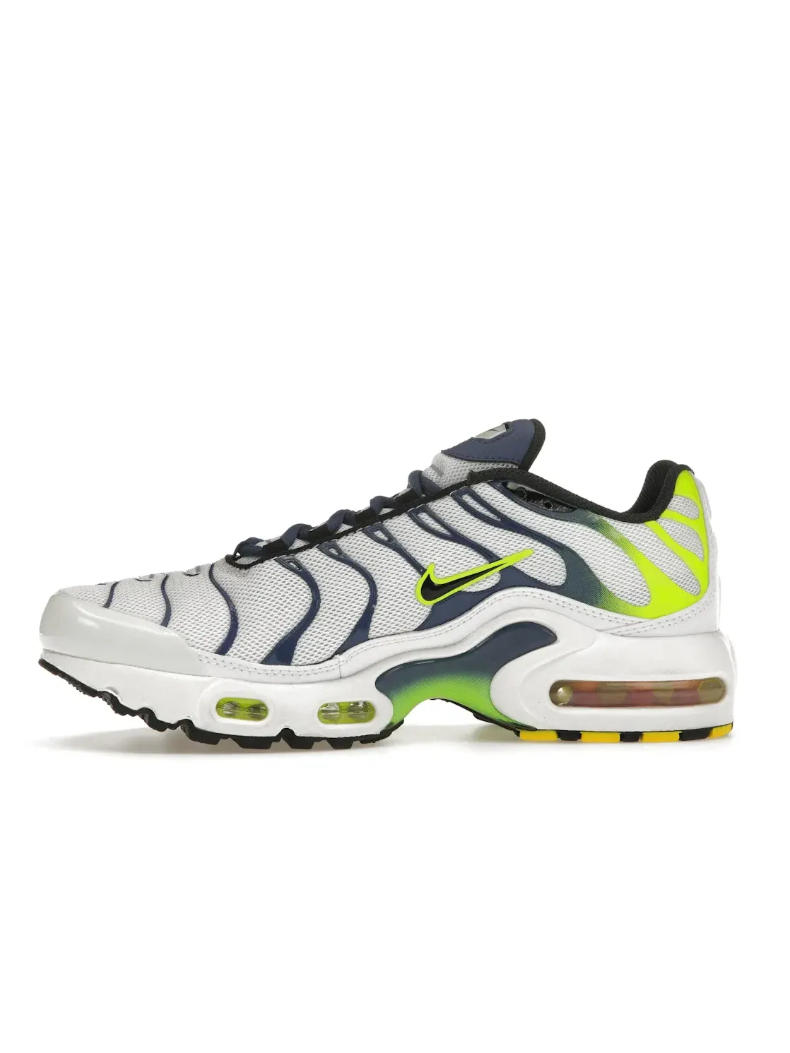 Детские кроссовки Lifestyle Nike Air Max Plus — изображение 3 из 4, белый/черный/зеленый
