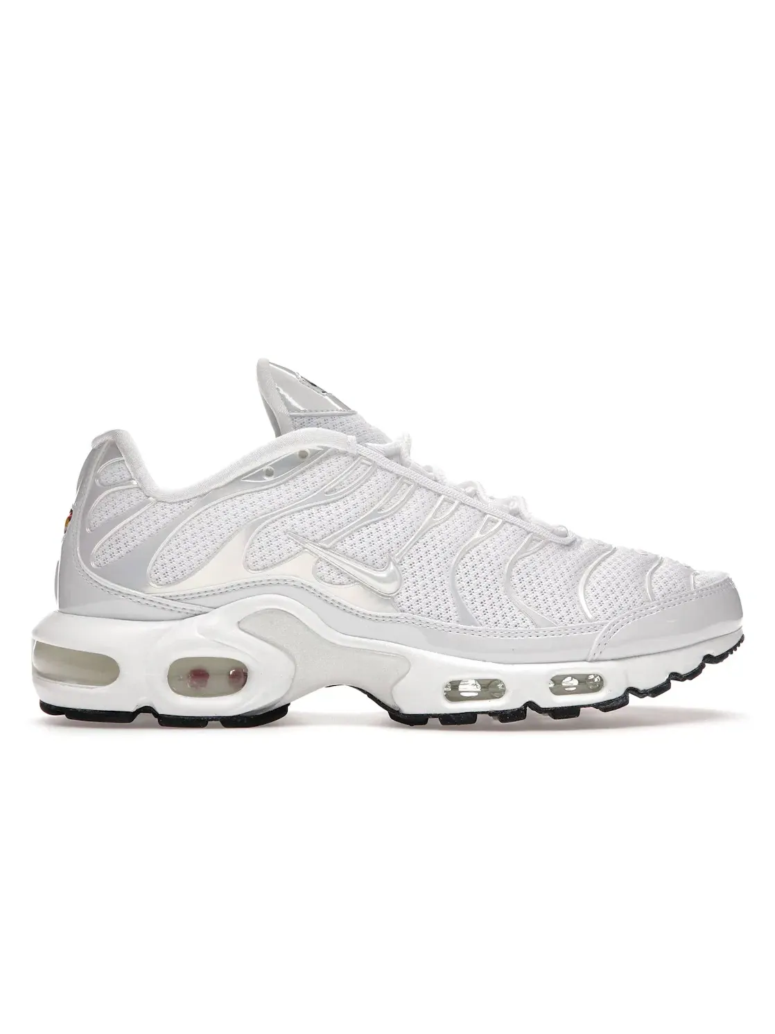 Женские кроссовки с сетчатым верхом Nike Air Max Plus — изображение 1 из 4, белый/белый-черный-белый