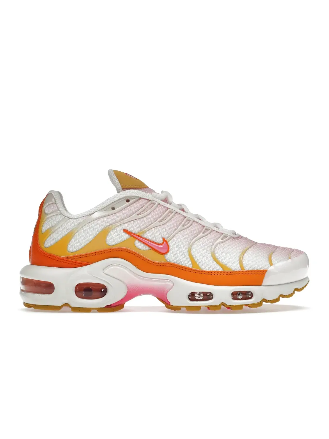 Женские кроссовки с сетчатым верхом Nike Air Max Plus — изображение 1 из 4, белый/оранжевый/розовый