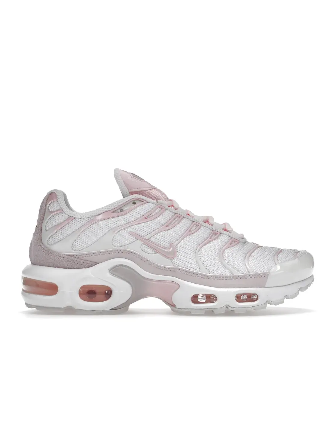 Женские кроссовки Lifestyle с технологией Air Max Plus Nike — изображение 1 из 4, белый/-розовый