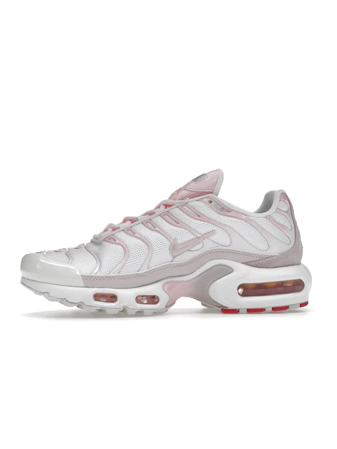 Женские кроссовки Lifestyle с технологией Air Max Plus Nike — изображение 3 из 4, белый/-розовый