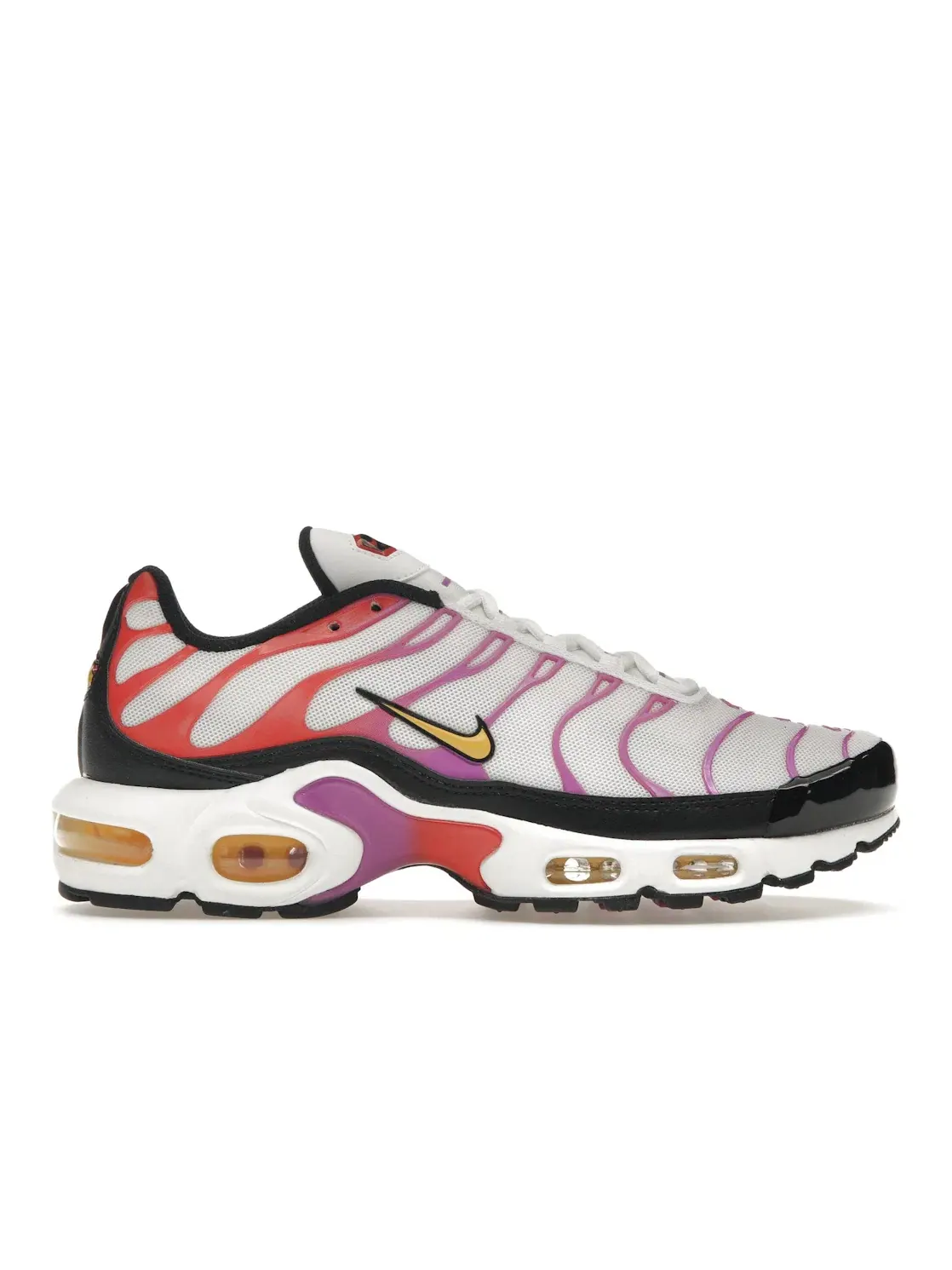 Женские кроссовки с амортизацией Nike Air Max Plus — изображение 1 из 4, белый/красный/-желтый