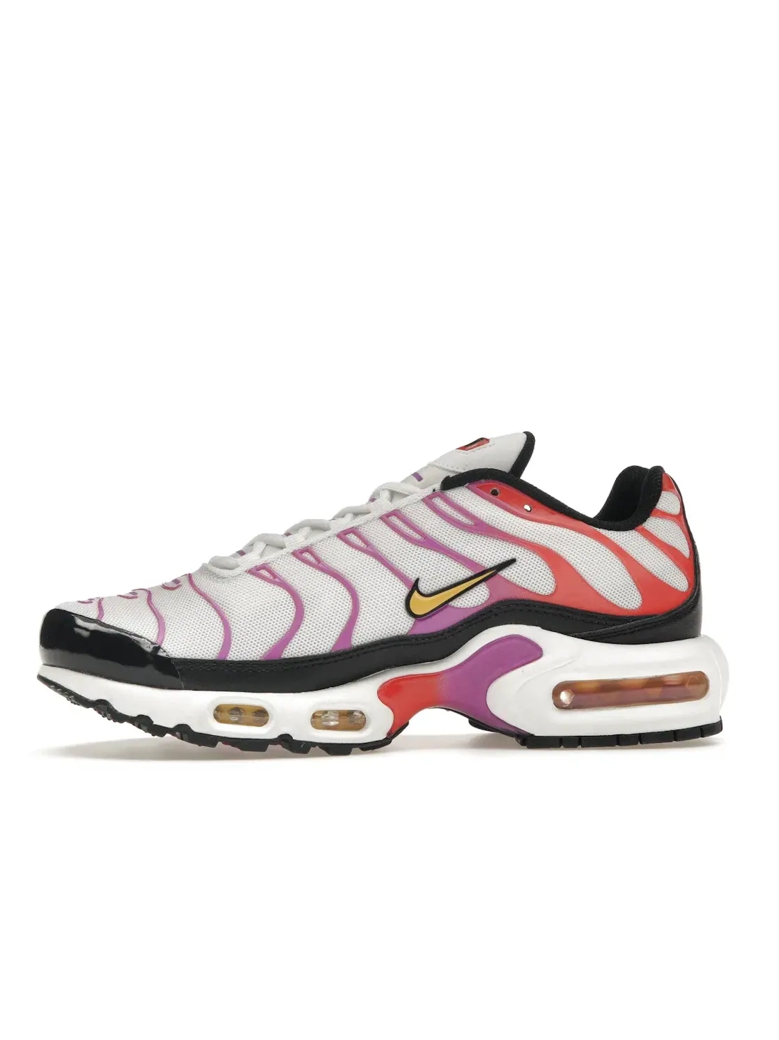 Женские кроссовки с амортизацией Nike Air Max Plus — изображение 3 из 4, белый/красный/-желтый