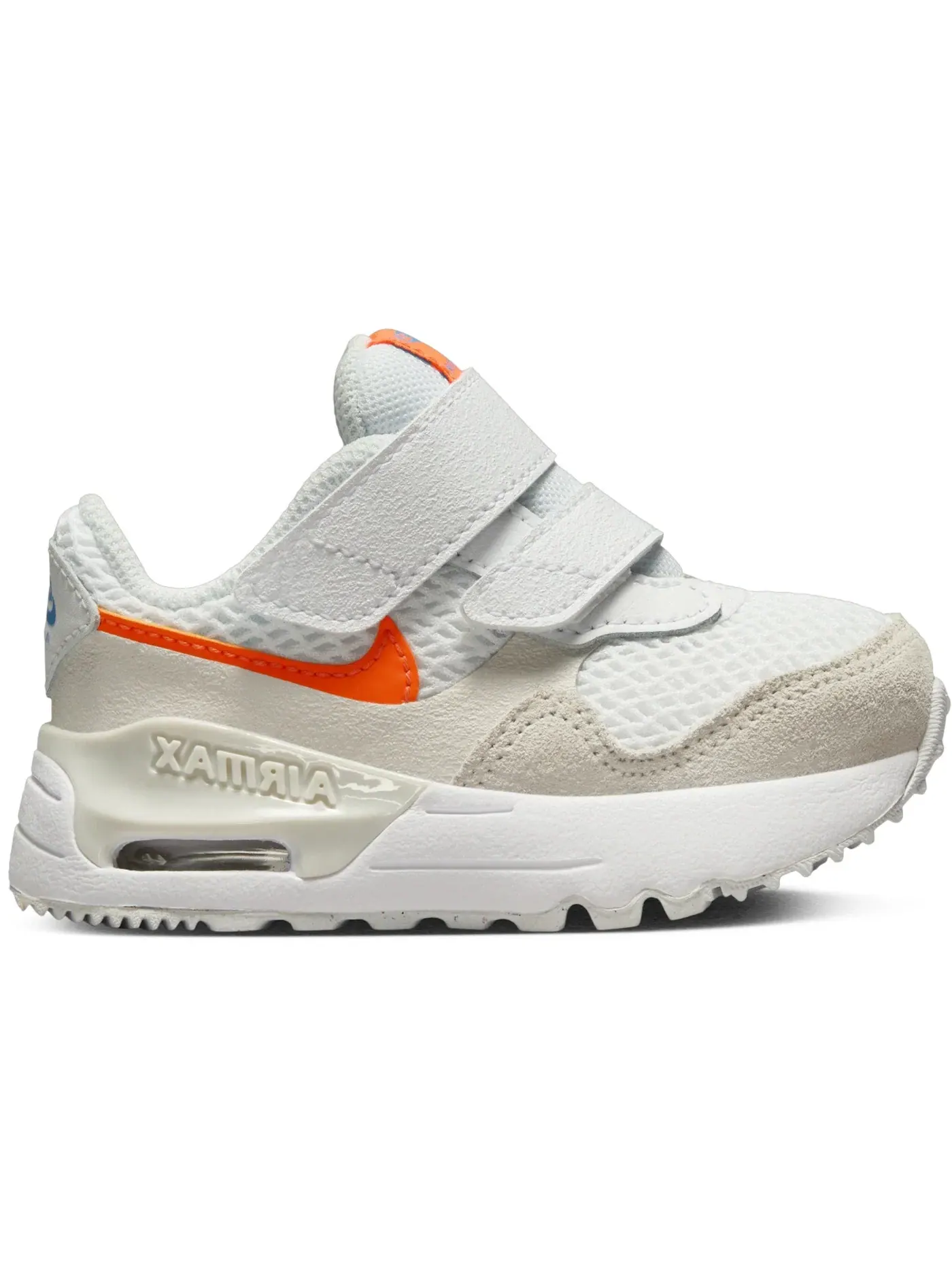 Детские кроссовки с амортизацией Nike Air Max SYSTM Nike — изображение 1 из 1, белый оранжевый