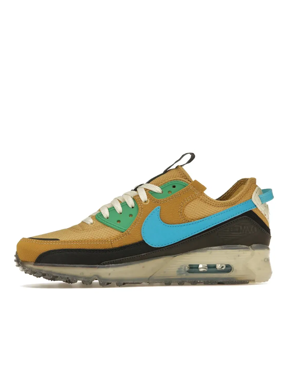 Мужские кроссовки с переработанных материалов Nike Air Max Terrascape 90 Nike — изображение 3 из 4, золотистый/зеленый