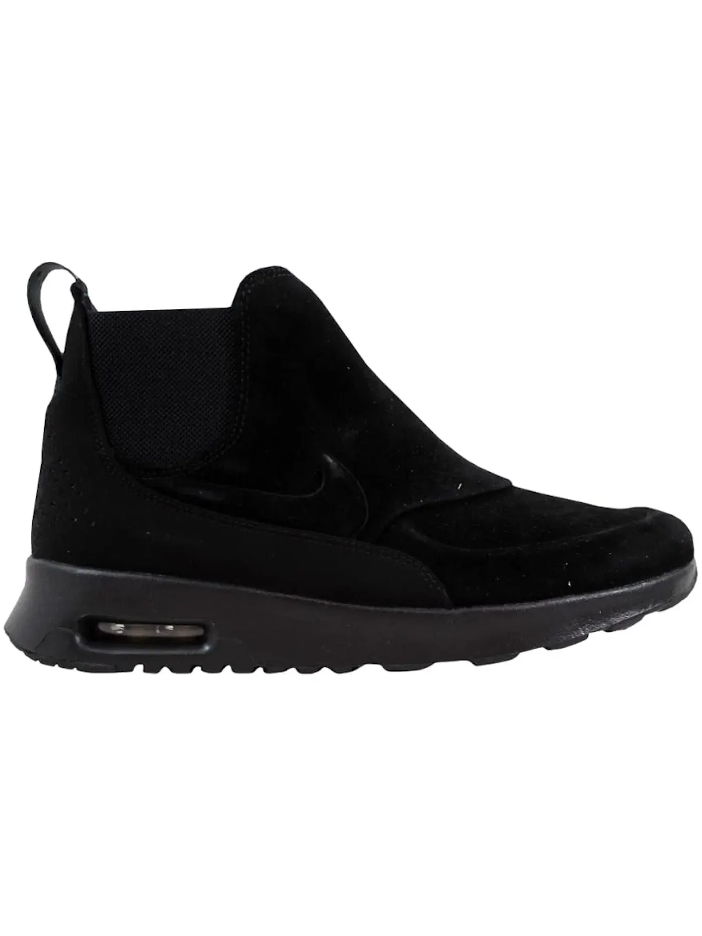 Женские ботинки с кроссовочным дизайном Nike Air Max Thea Mid Nike — изображение 1 из 1, черный/черный-металлик