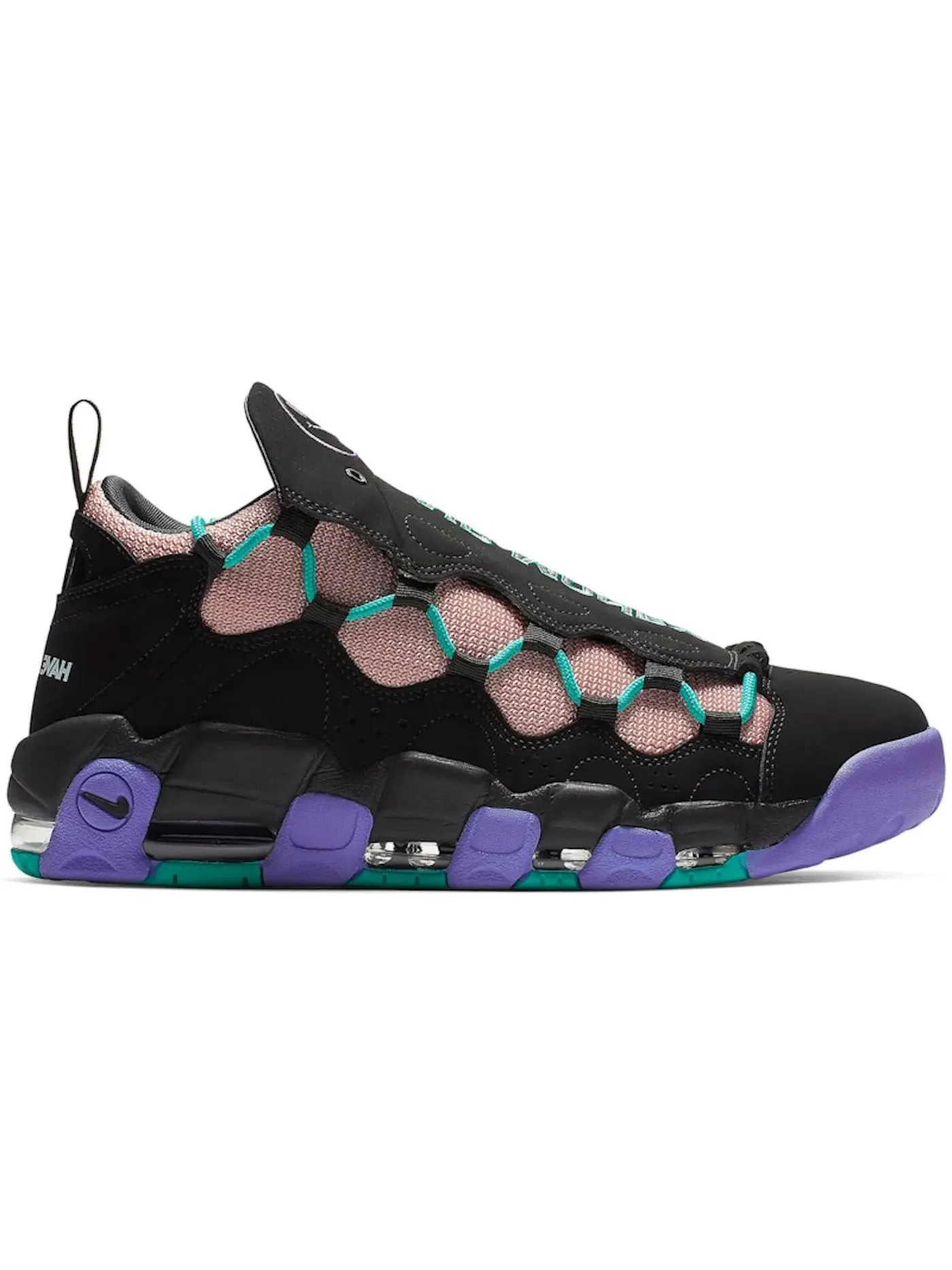 Мужские кроссовки Lifestyle Nike Air More Money — изображение 1 из 1, черный/белый-фиолетовый
