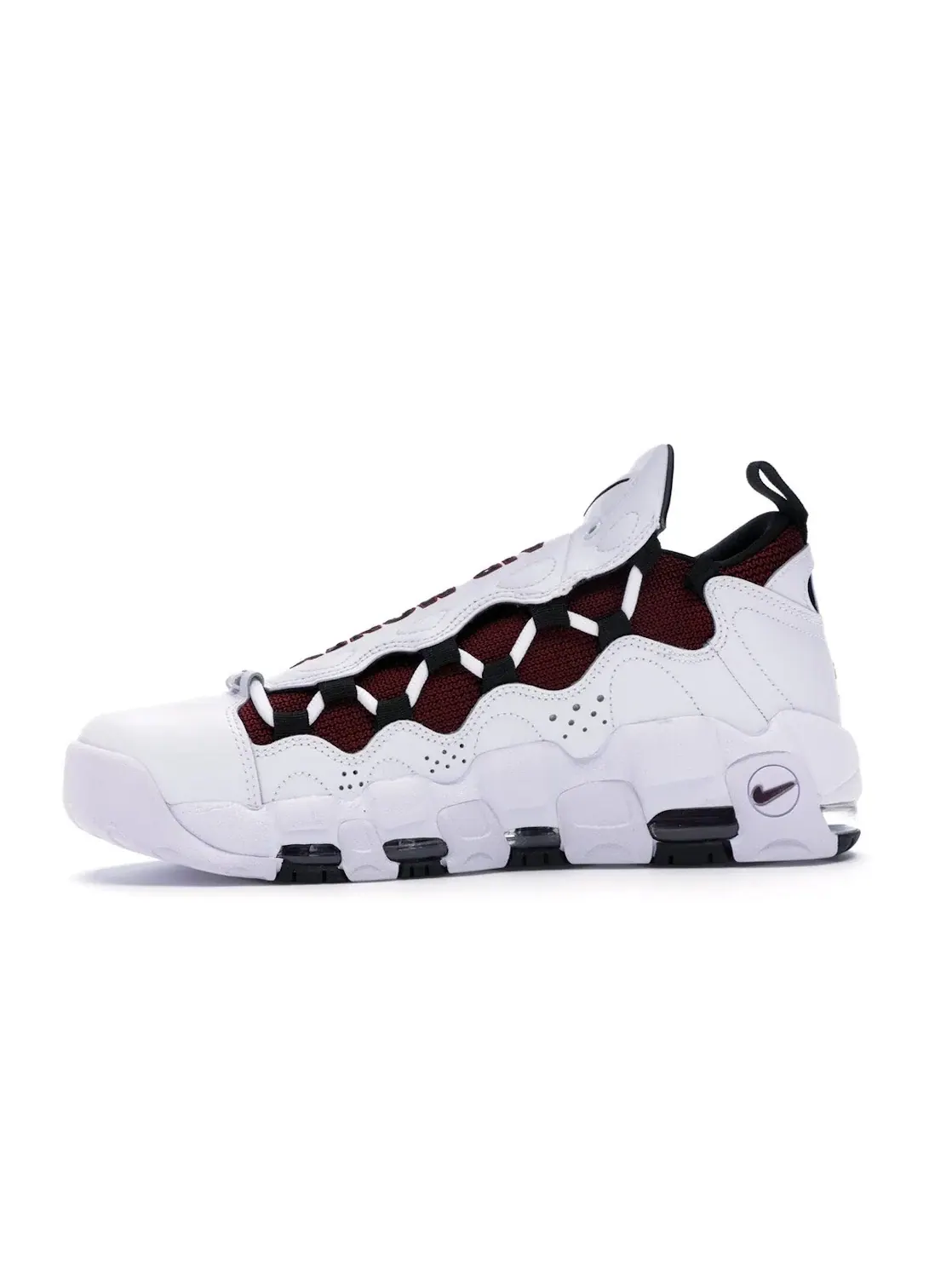 Мужские кроссовки с брендированием Nike Air More Money Nike — изображение 3 из 4, белый/черный-красный